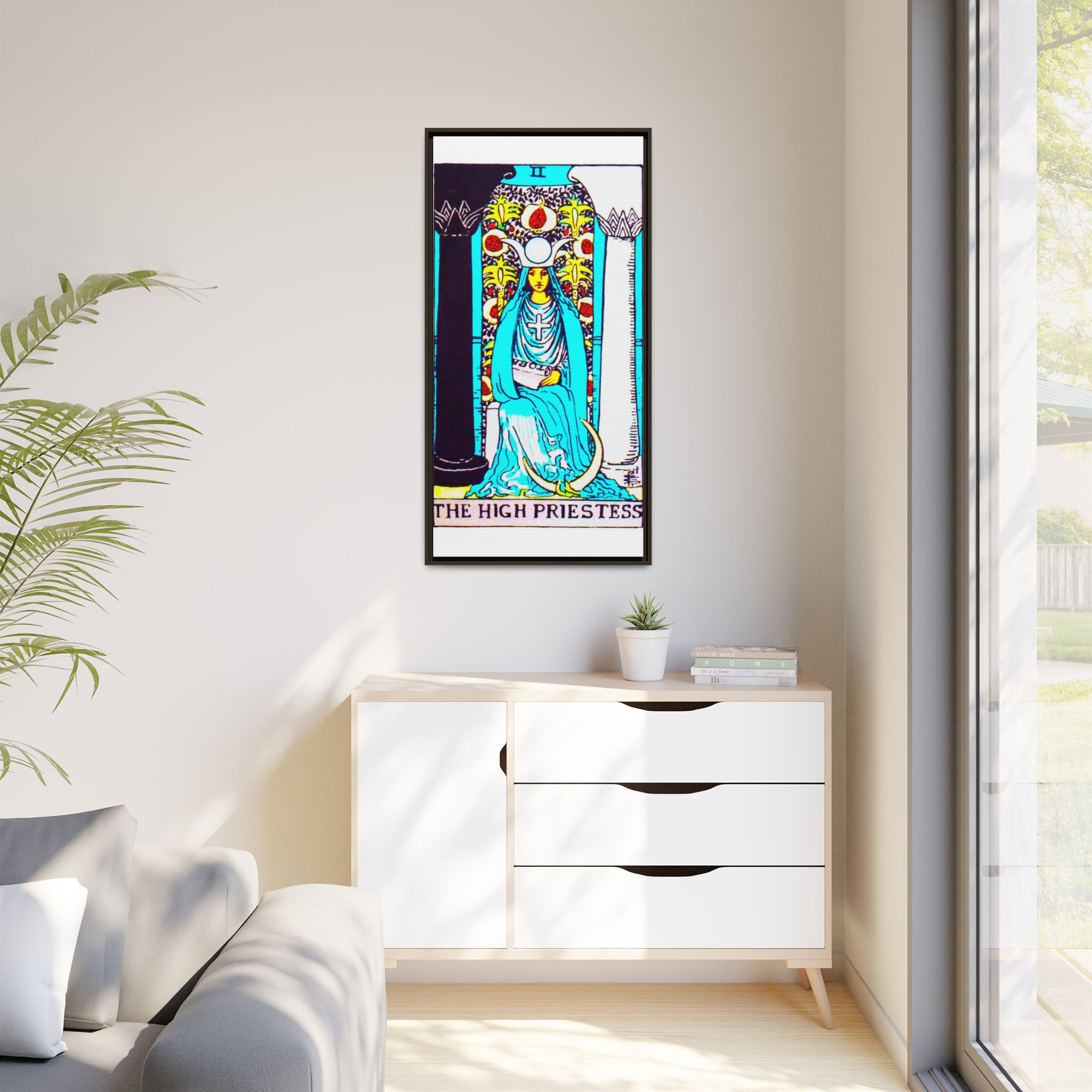 Tarot High Priestess 2 Framed Canvas - Image 15
