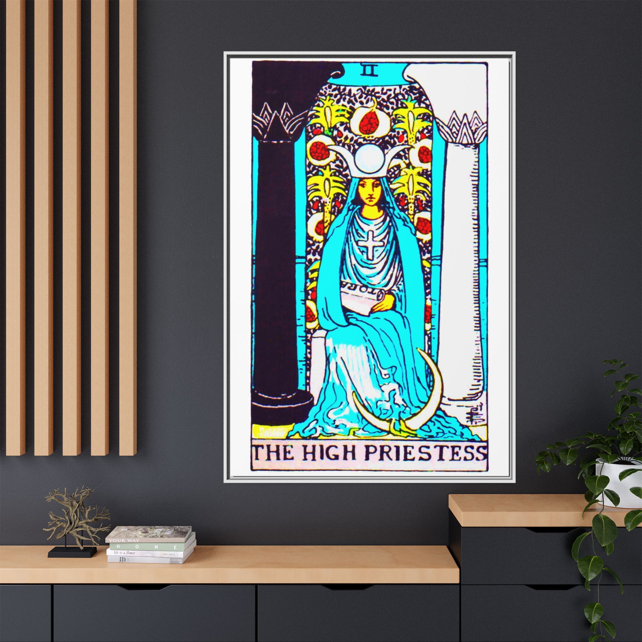 Tarot High Priestess 2 Framed Canvas - Image 44