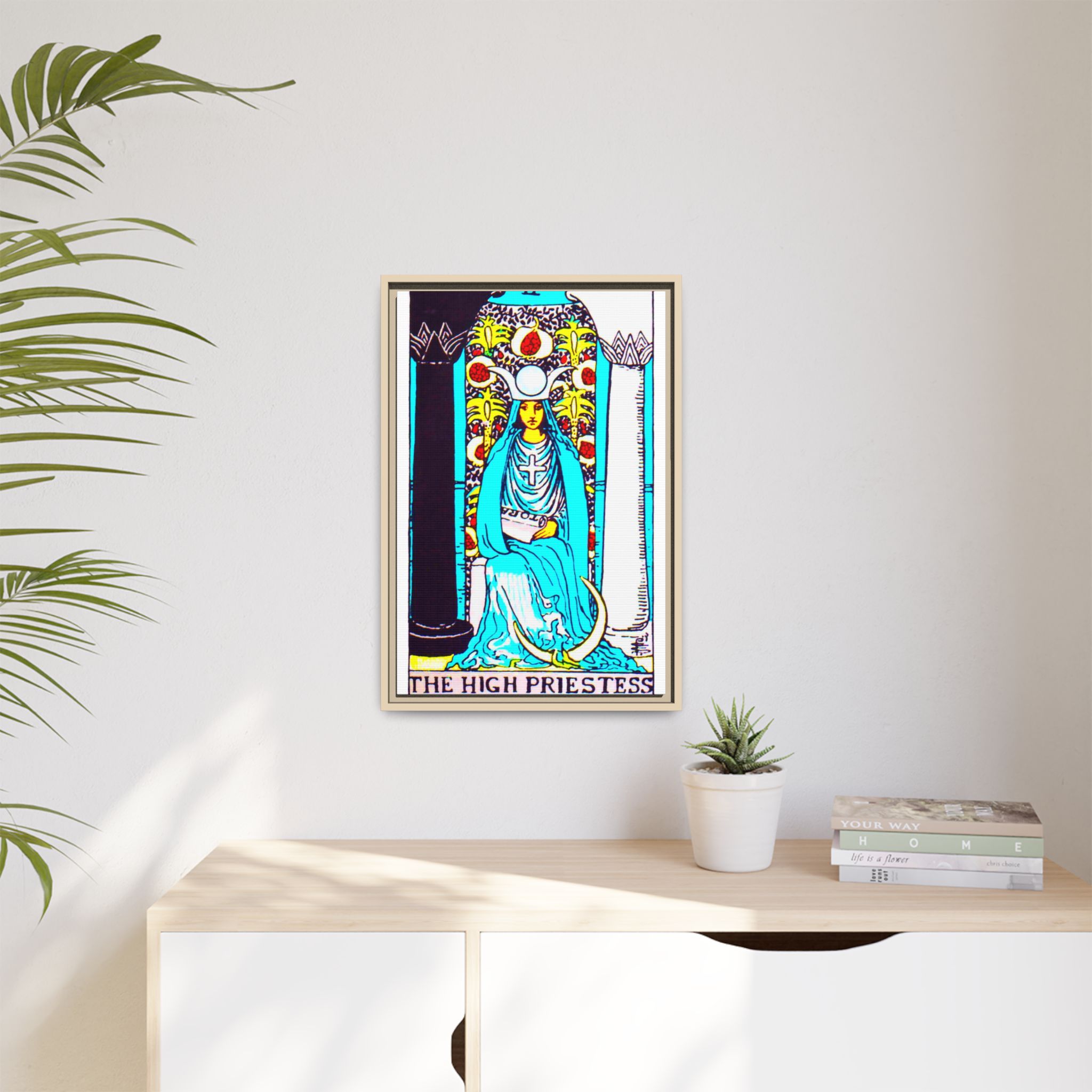 Tarot High Priestess 2 Framed Canvas - Image 95