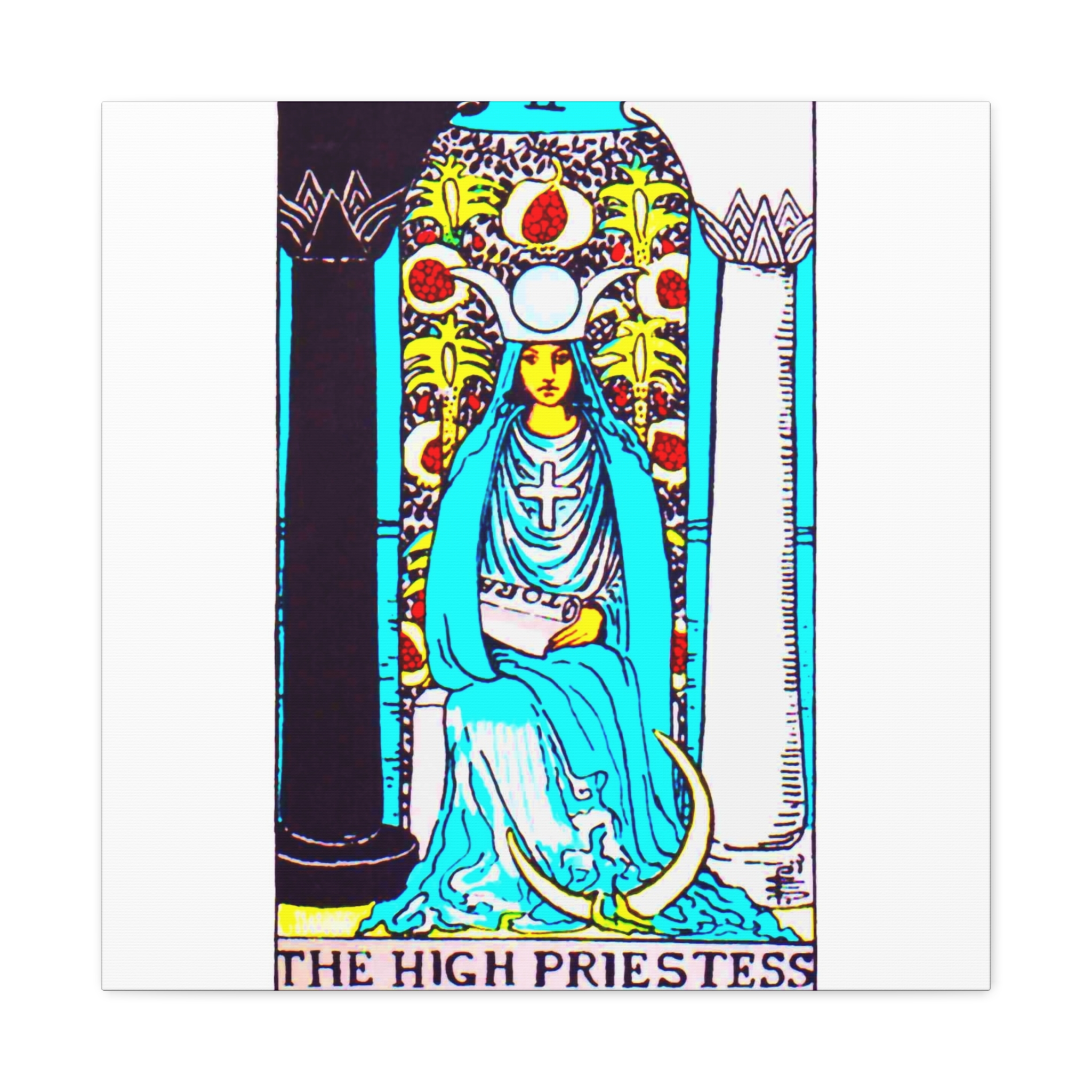 LAYOUT Tarot High Priestess 2 Matte Canvas - Image 3