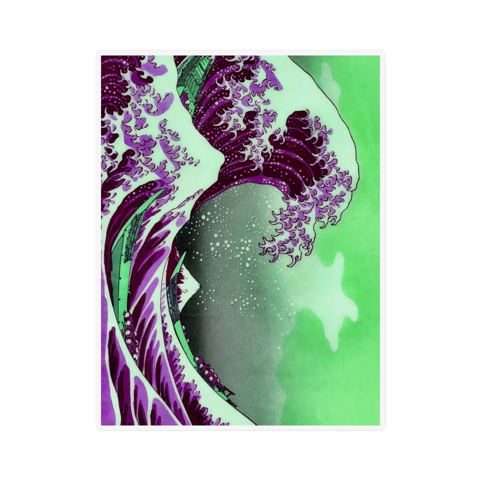 Great Wave off Kanagawa - Purple Magnet - Image 4