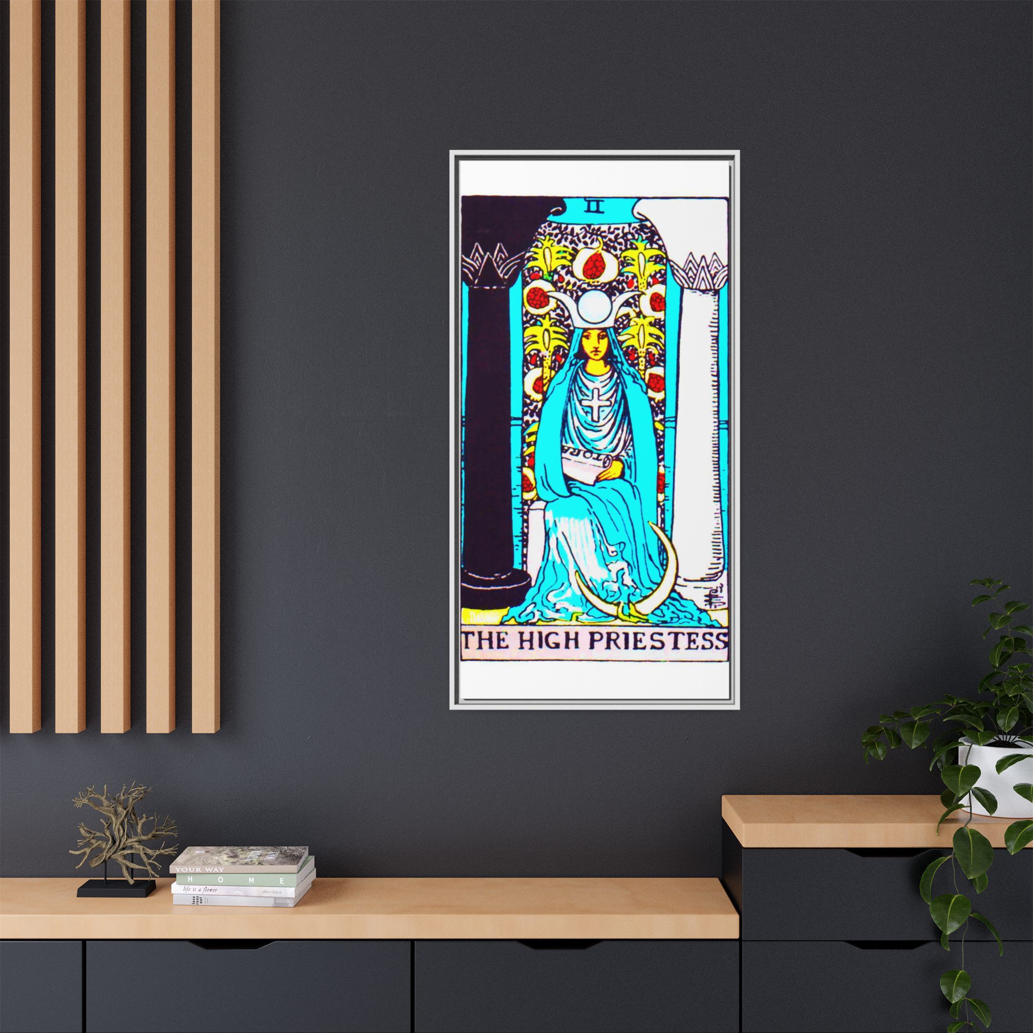 Tarot High Priestess 2 Framed Canvas - Image 20