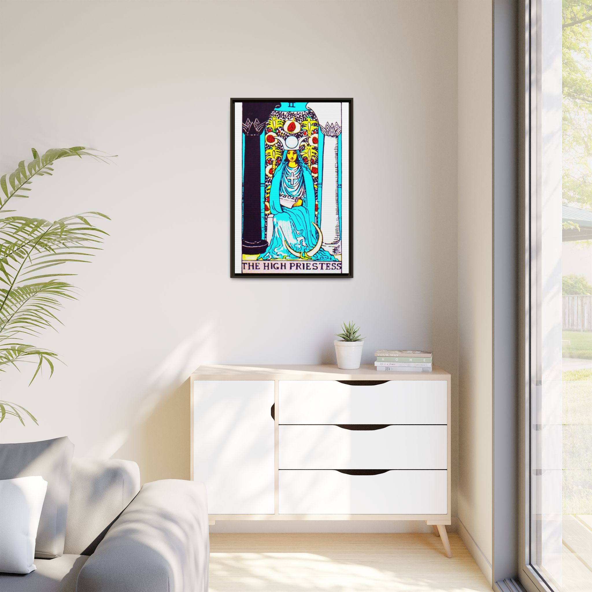 Tarot High Priestess 2 Framed Canvas - Image 111