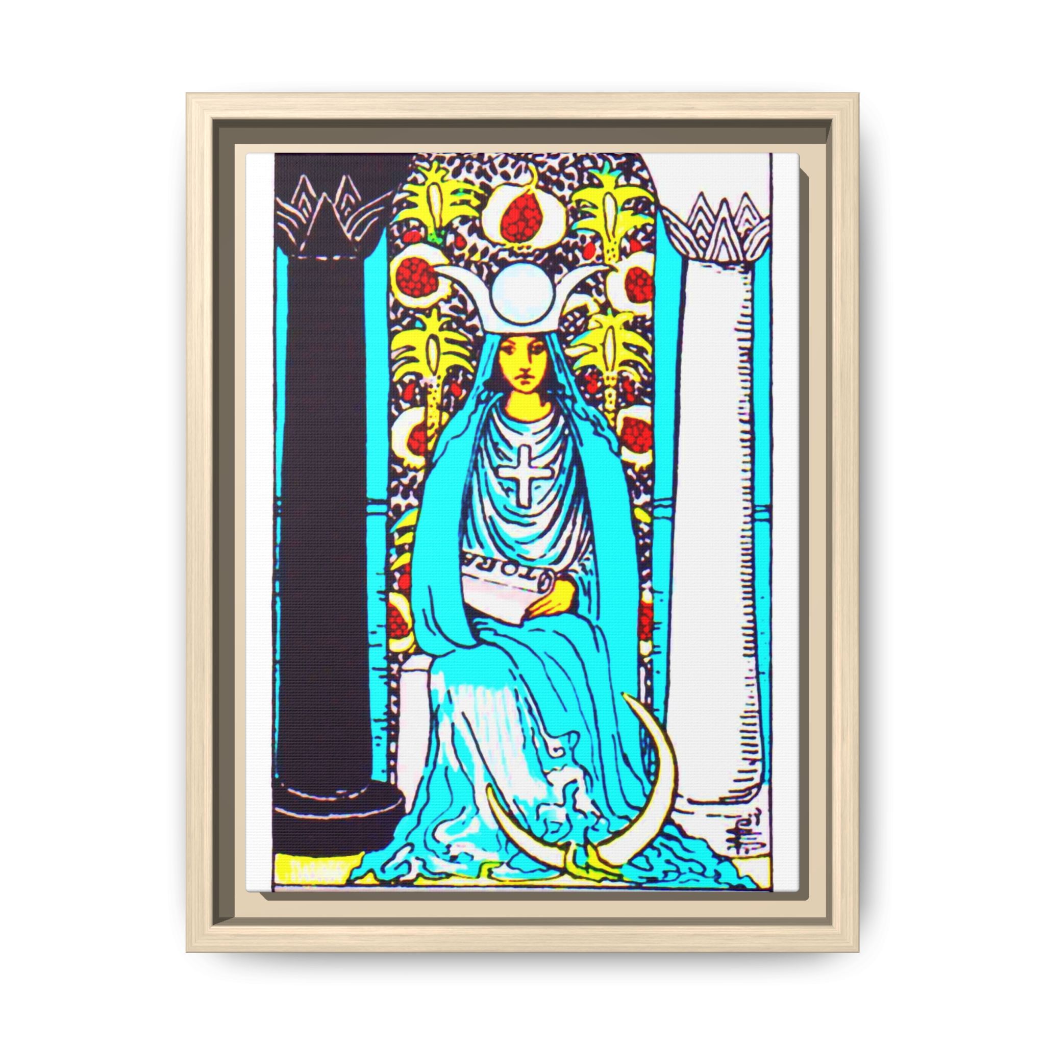 Tarot High Priestess 2 Framed Canvas - Image 125