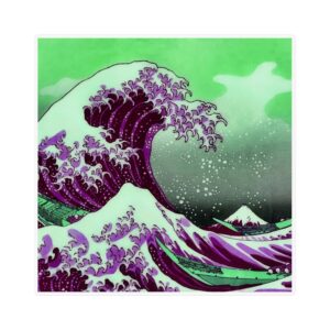 Great Wave off Kanagawa - Purple Magnet