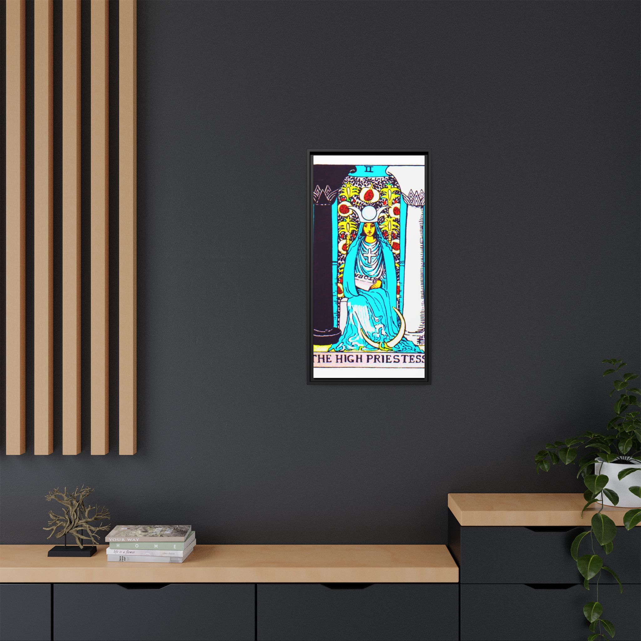 Tarot High Priestess 2 Framed Canvas - Image 72