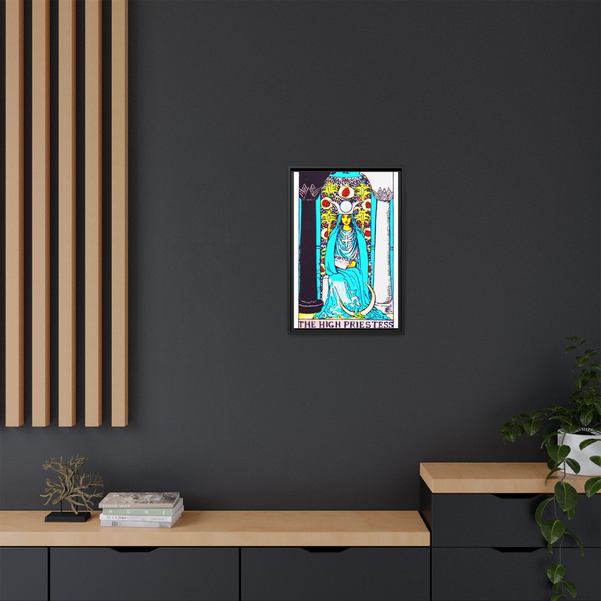 Tarot High Priestess 2 Framed Canvas - Image 88