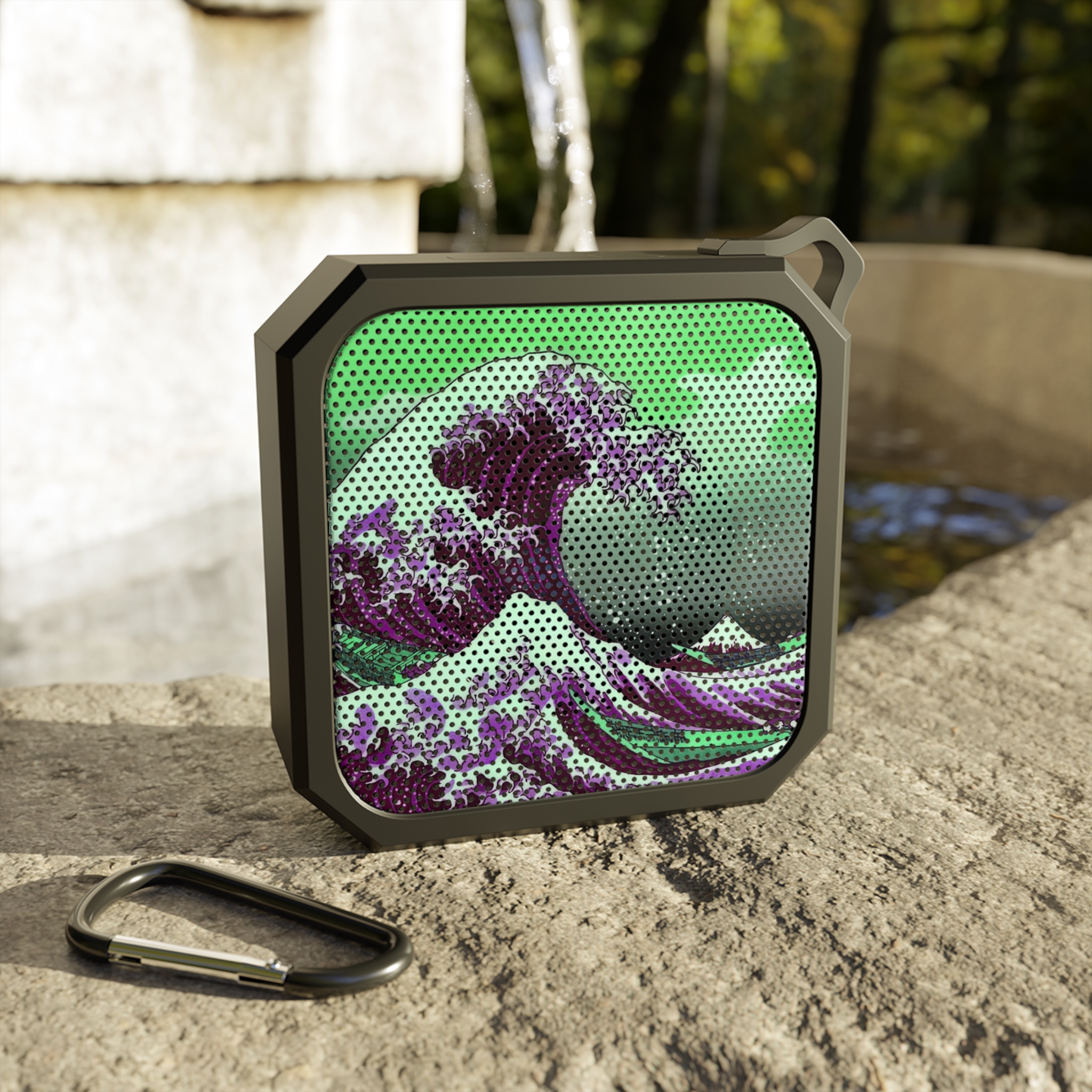Great Wave off Kanagawa - Purple Bluetooth Speaker - Image 2