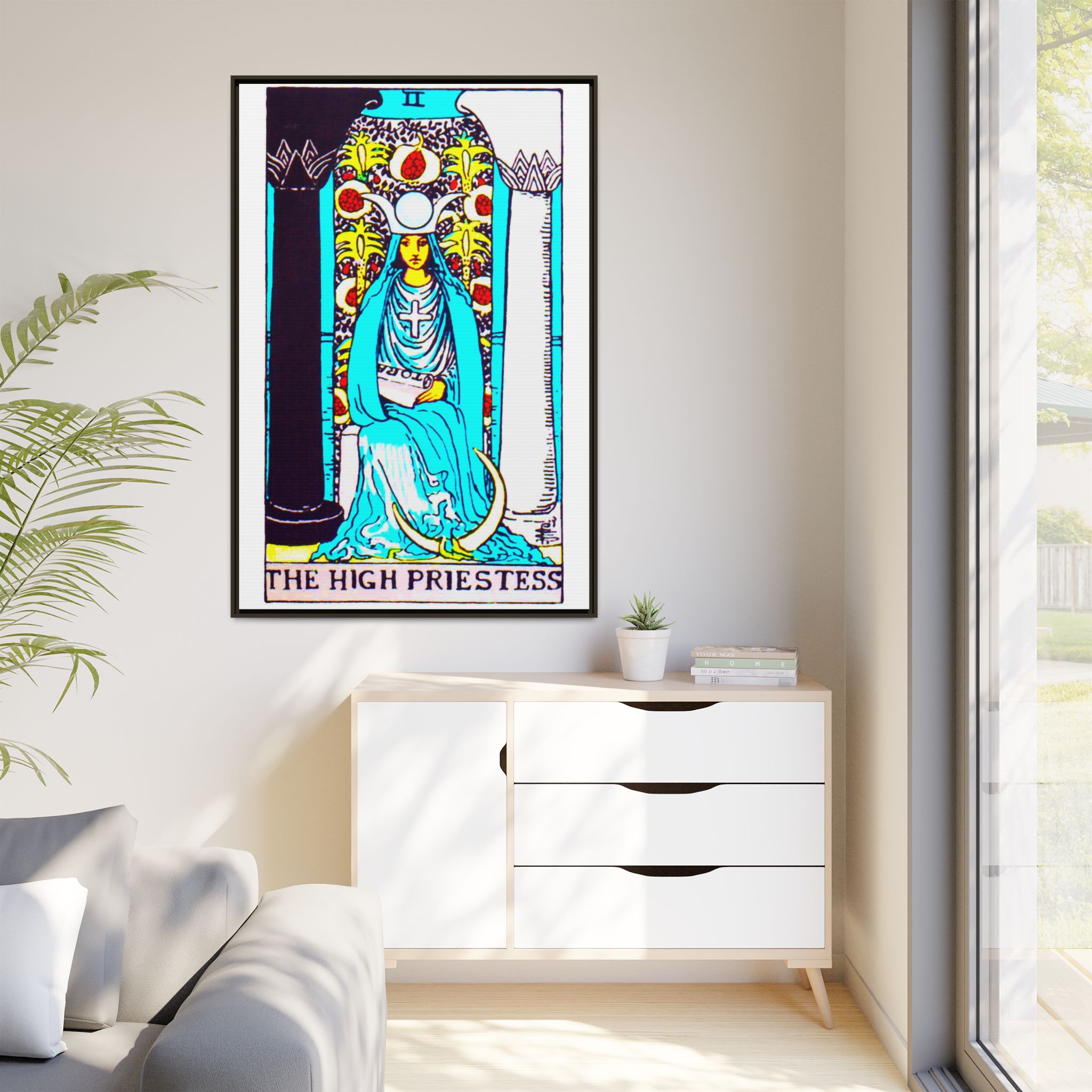 Tarot High Priestess 2 Framed Canvas - Image 39