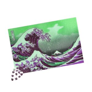 Great Wave off Kanagawa - Purple Puzzle