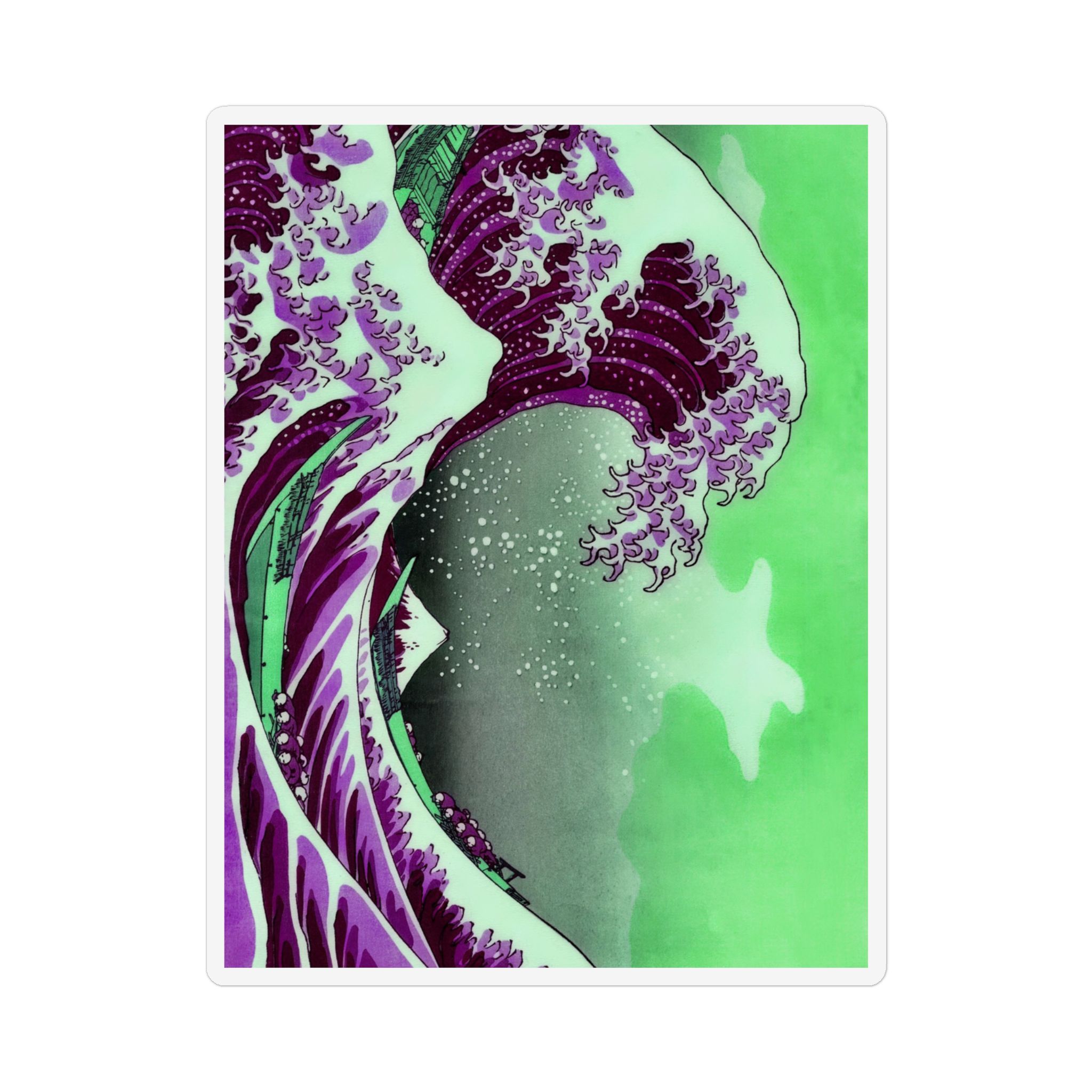 Great Wave off Kanagawa - Purple Magnet - Image 2