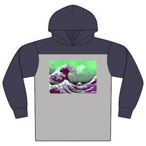 Great Wave off Kanagawa - Purple Modern Hoodie