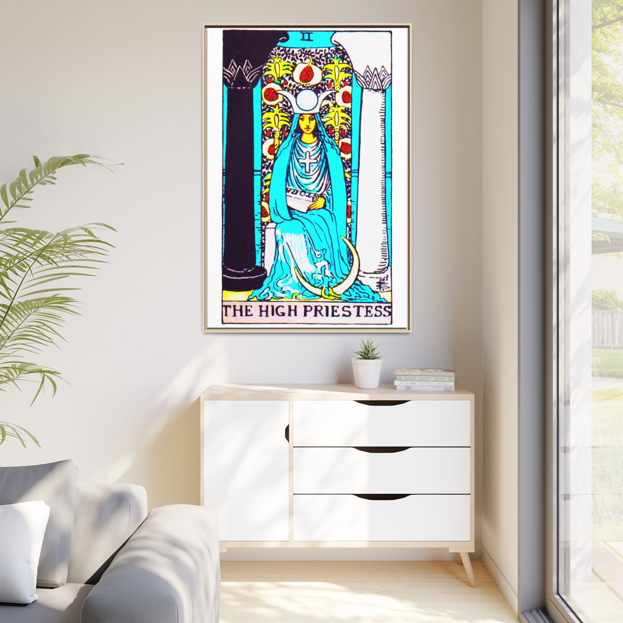 Tarot High Priestess 2 Framed Canvas - Image 51