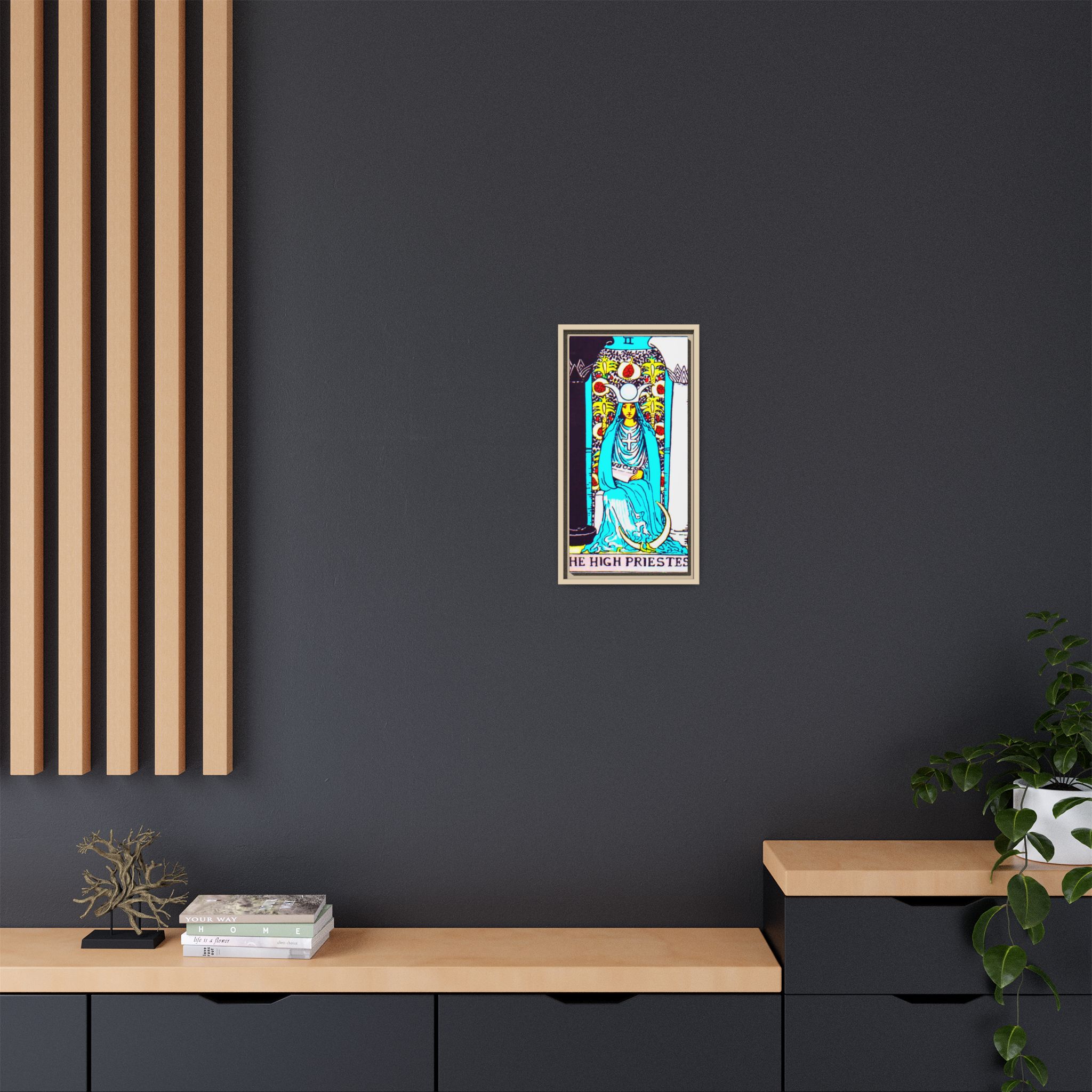 Tarot High Priestess 2 Framed Canvas - Image 64
