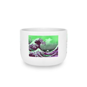 Great Wave off Kanagawa - Purple Latte Mug