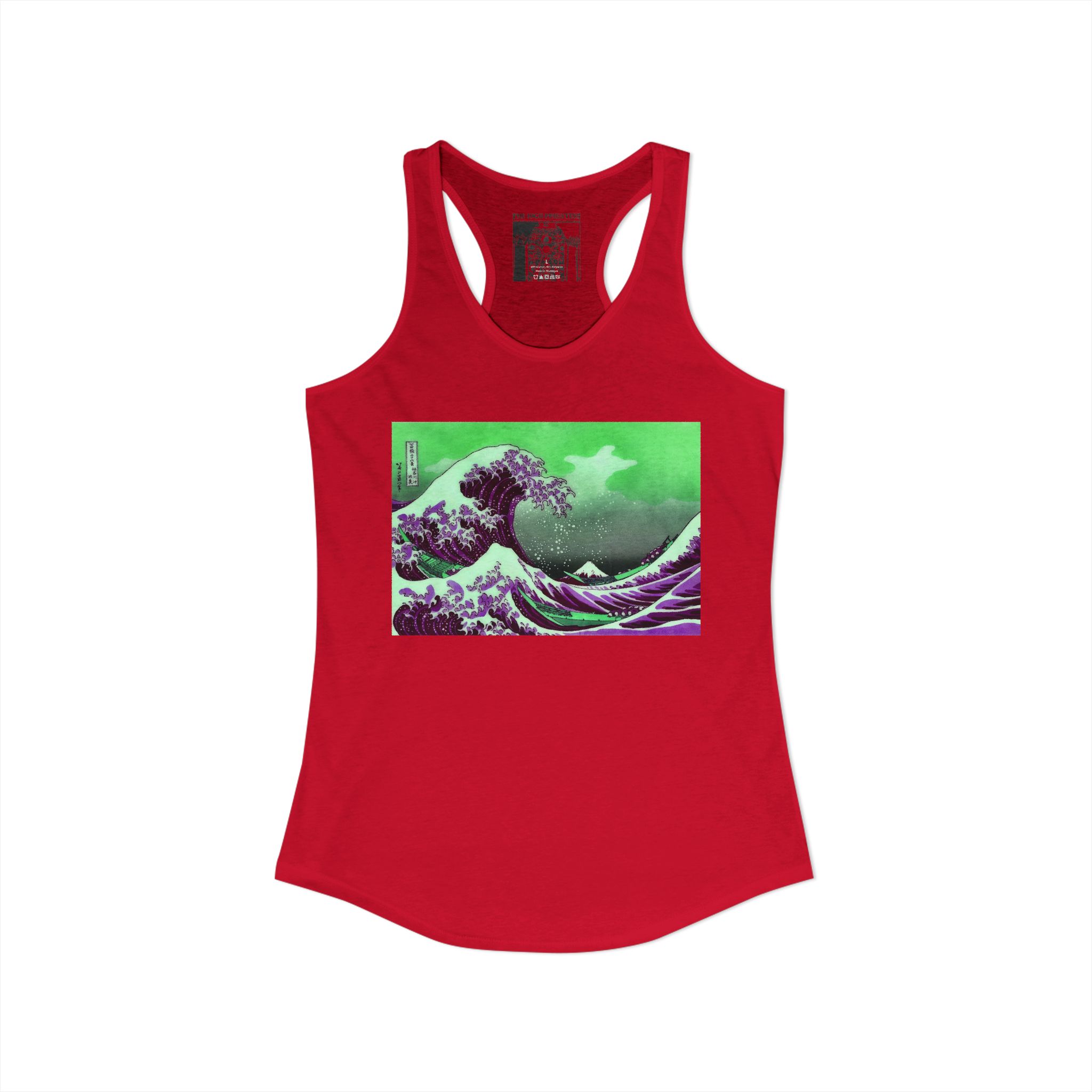 Great Wave off Kanagawa - Purple Women's Tank - Image 15