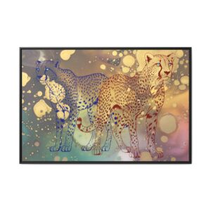 Chasing Gold Framed Canvas