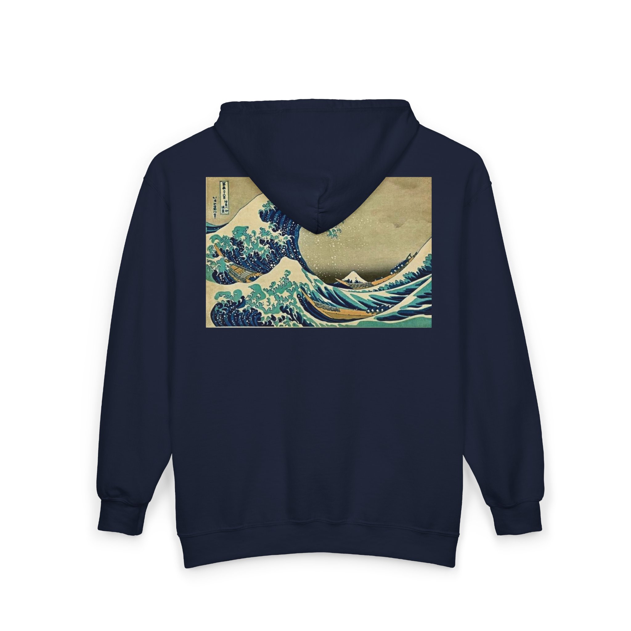 Great Wave off Kanagawa Upscale Zip Hoodie - Image 2