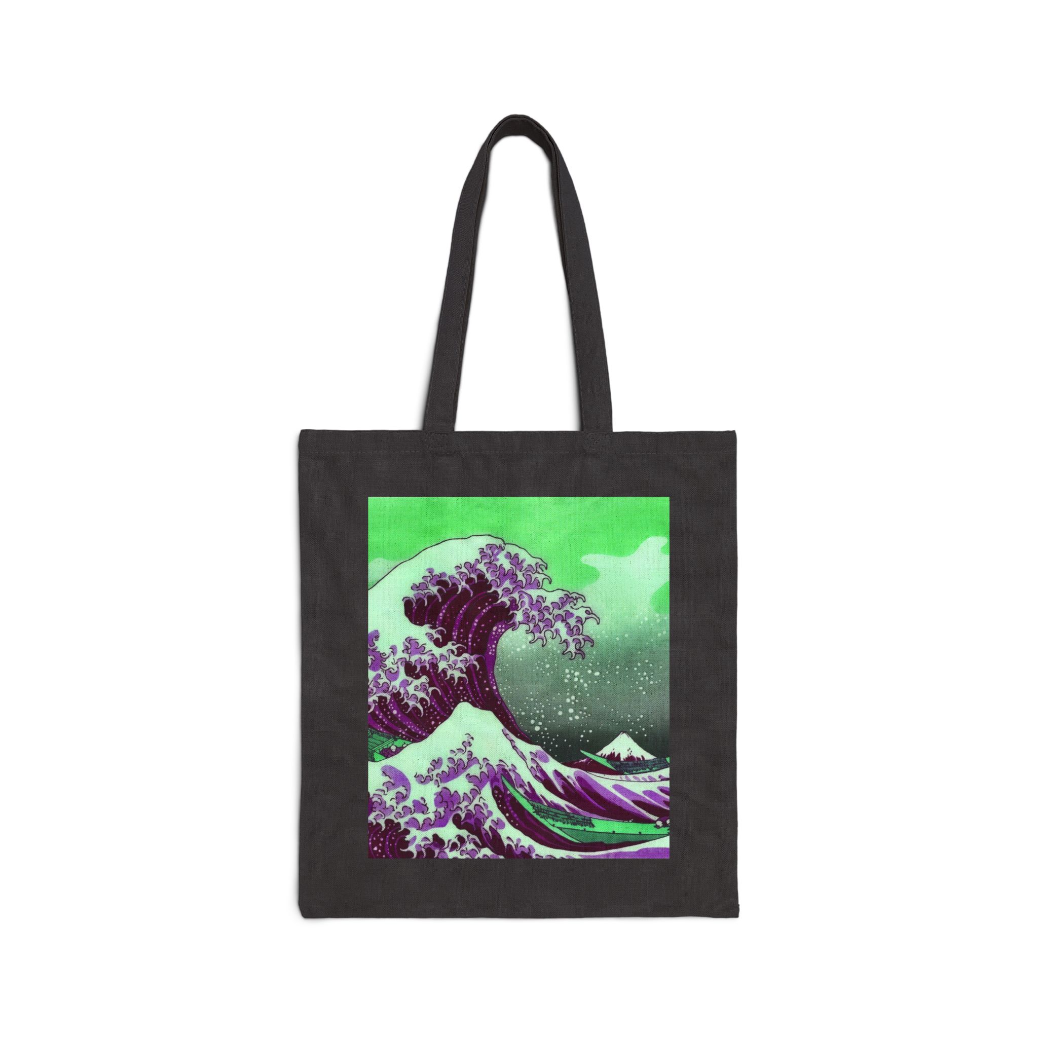 Great Wave off Kanagawa - Purple Tote Bag