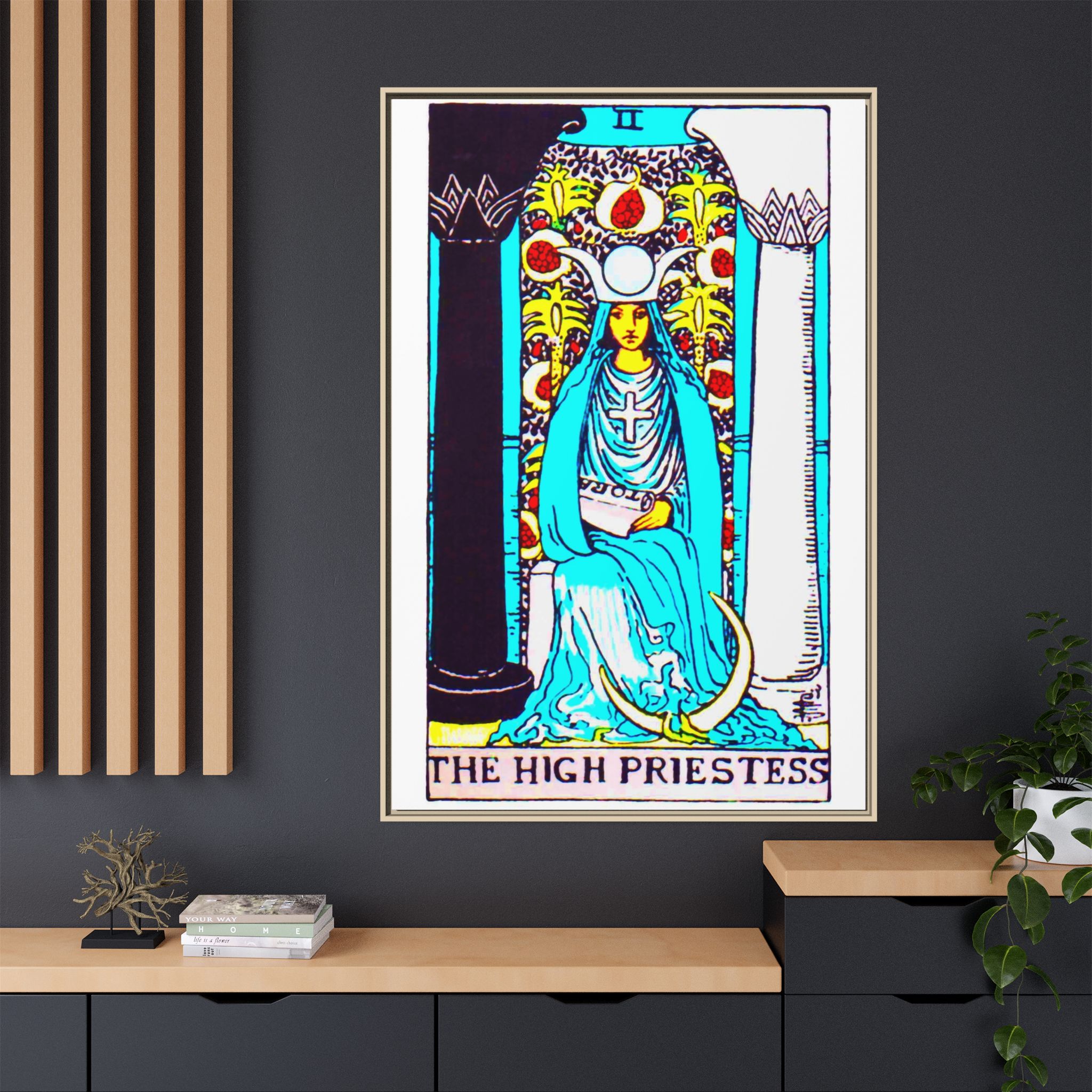 Tarot High Priestess 2 Framed Canvas - Image 52