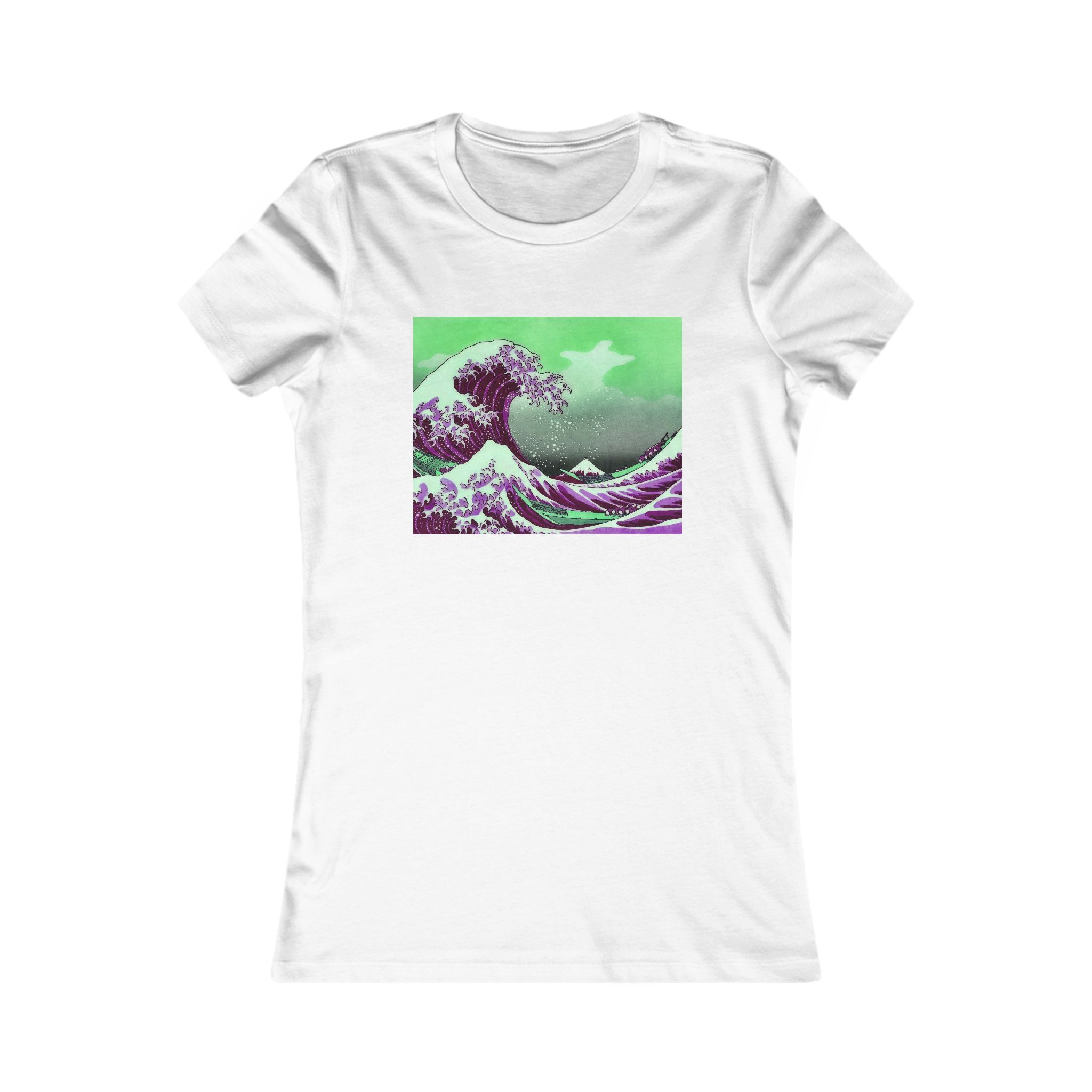 Great Wave off Kanagawa - Purple Women's Tee - Image 3