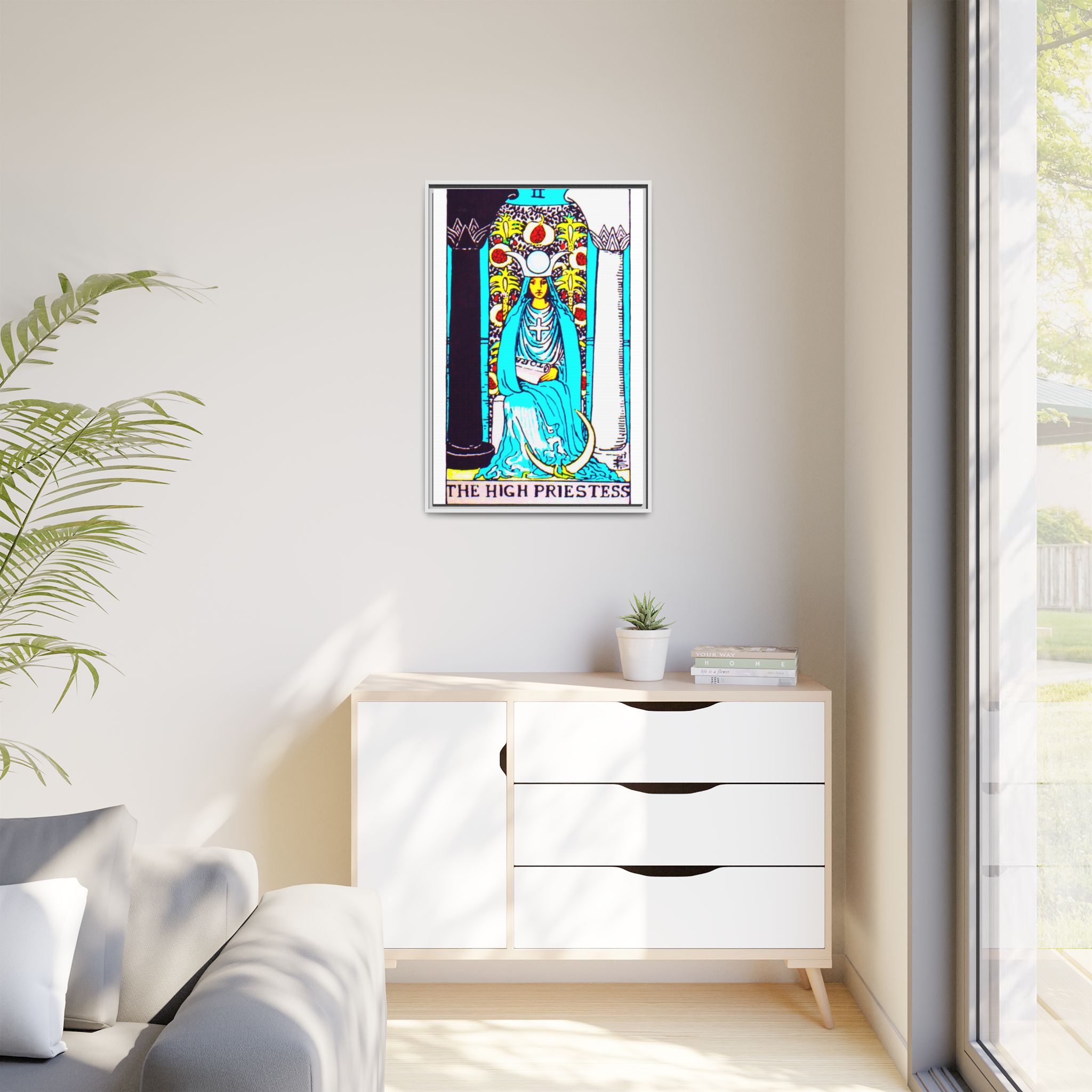 Tarot High Priestess 2 Framed Canvas - Image 115