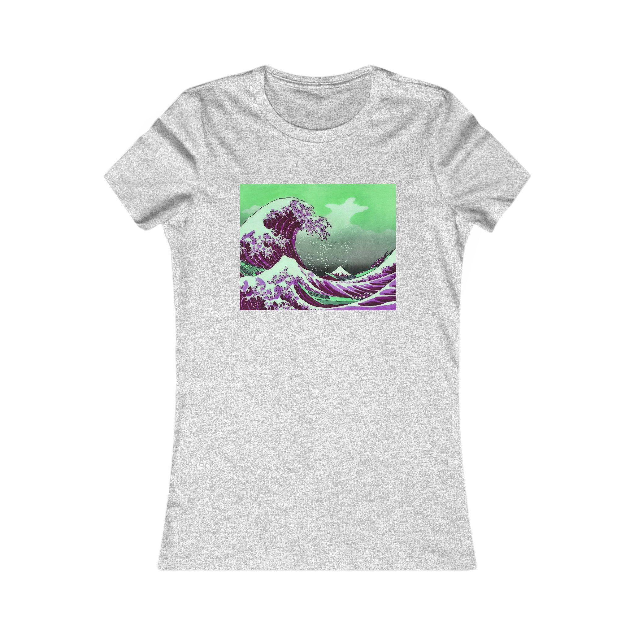 Great Wave off Kanagawa - Purple Women's Tee