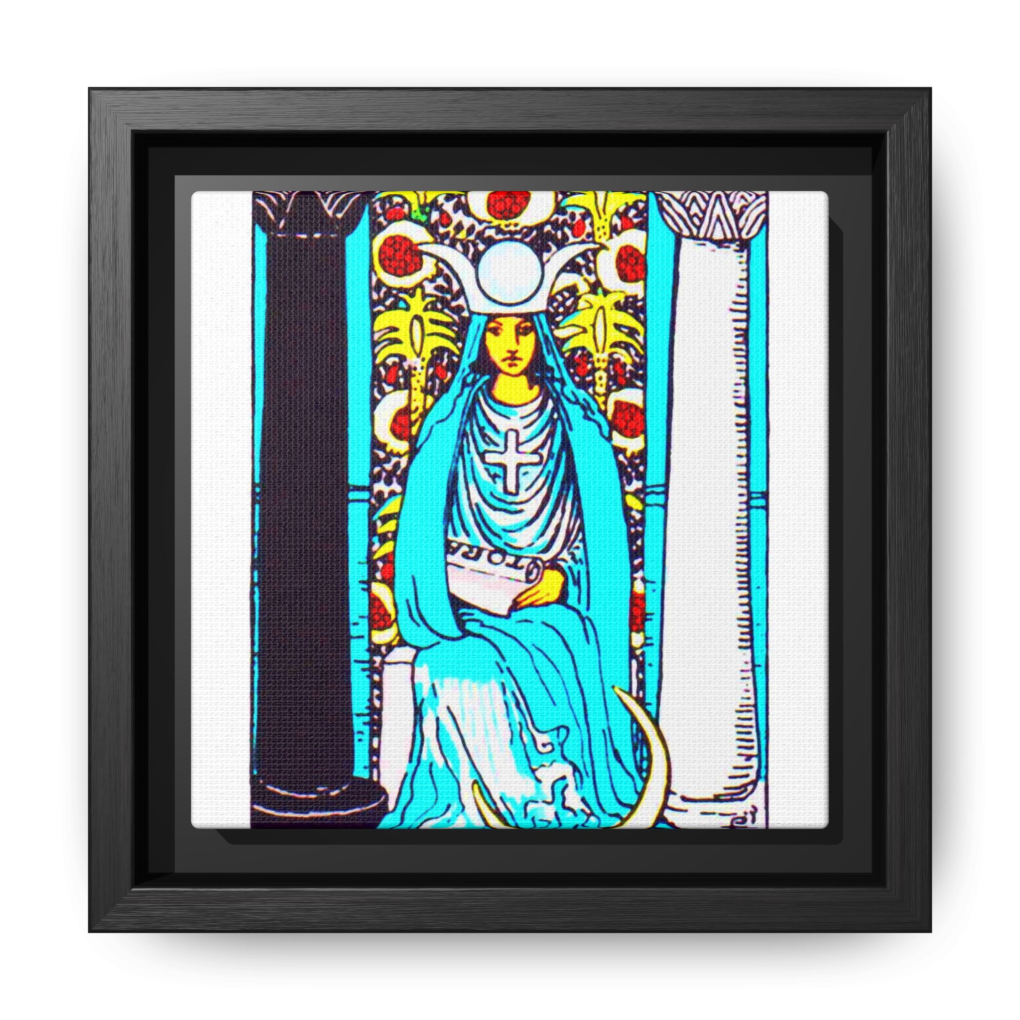 Tarot High Priestess 2 Framed Canvas - Image 2