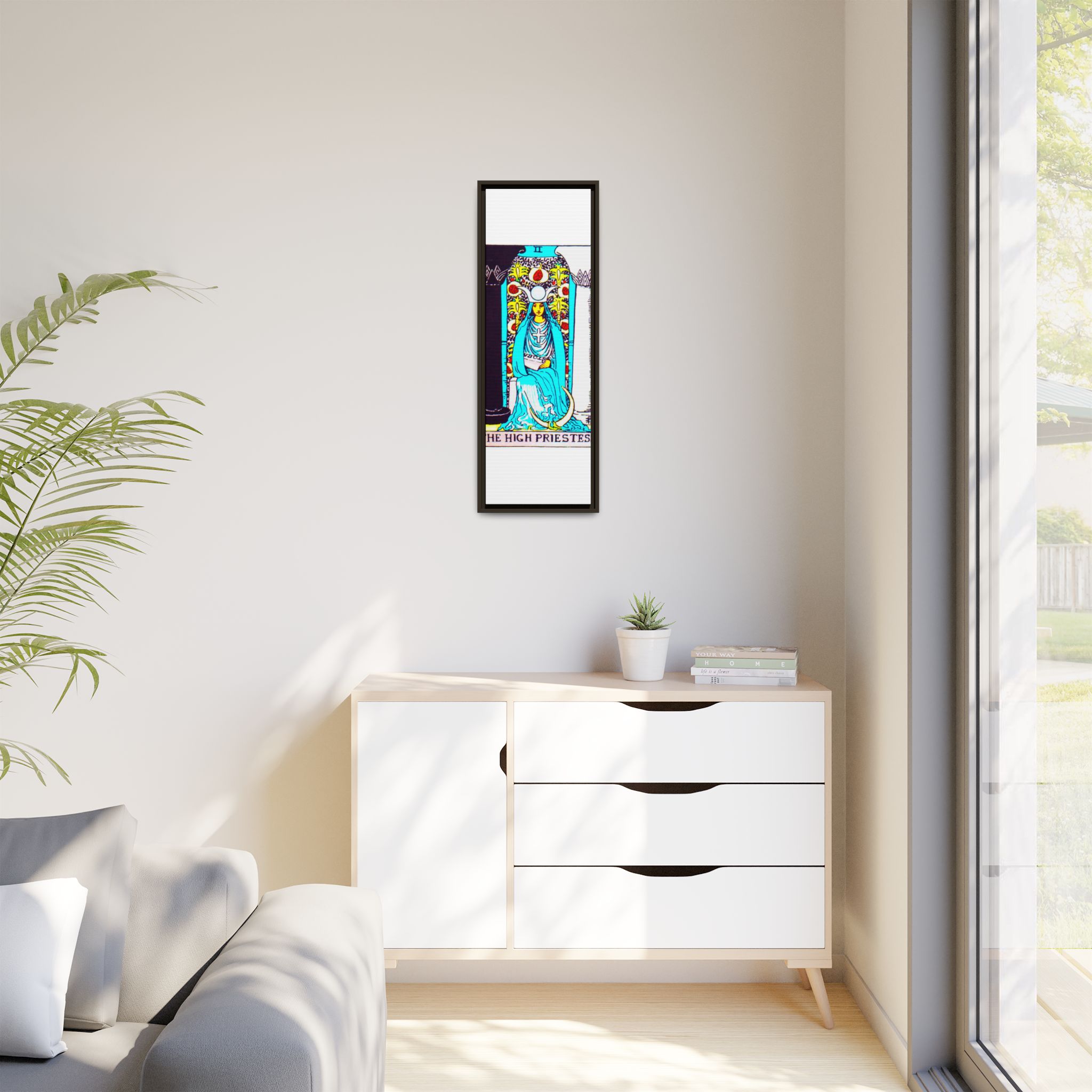 Tarot High Priestess 2 Framed Canvas - Image 23