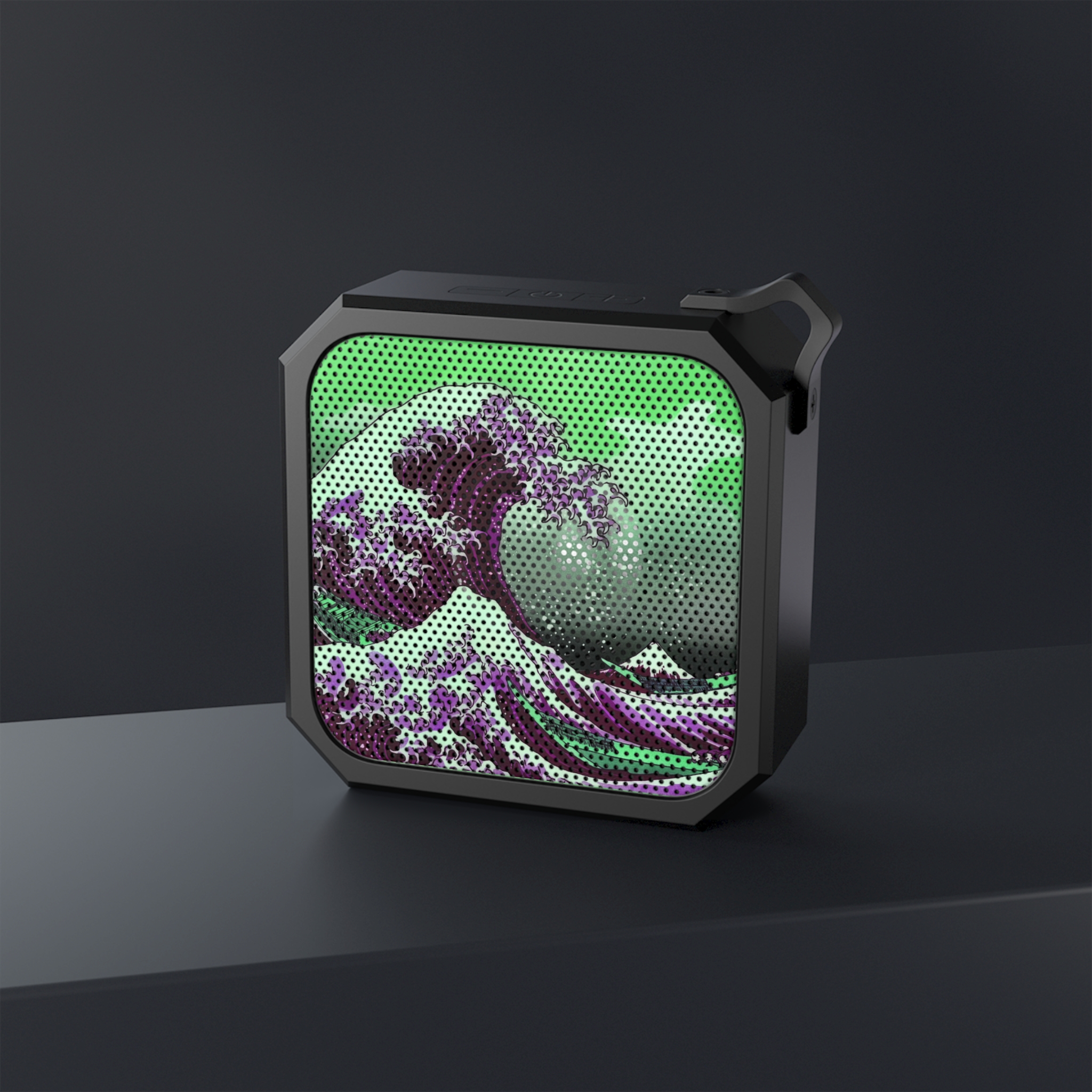 Great Wave off Kanagawa - Purple Bluetooth Speaker - Image 4