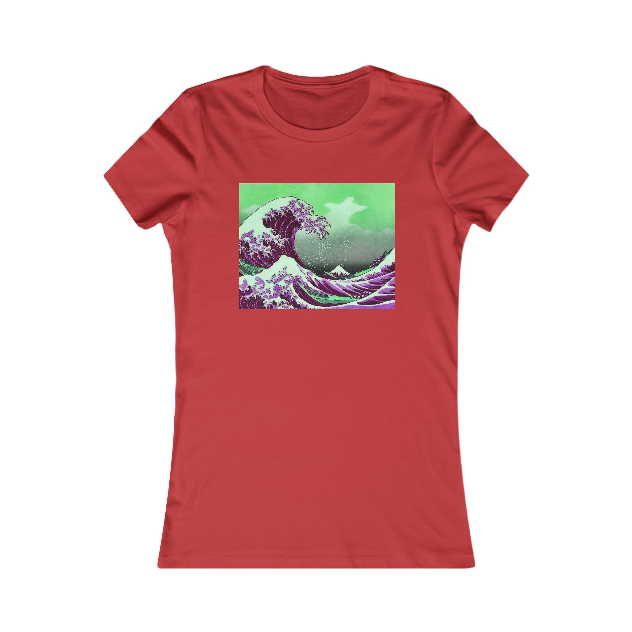Great Wave off Kanagawa - Purple Women's Tee - Image 21