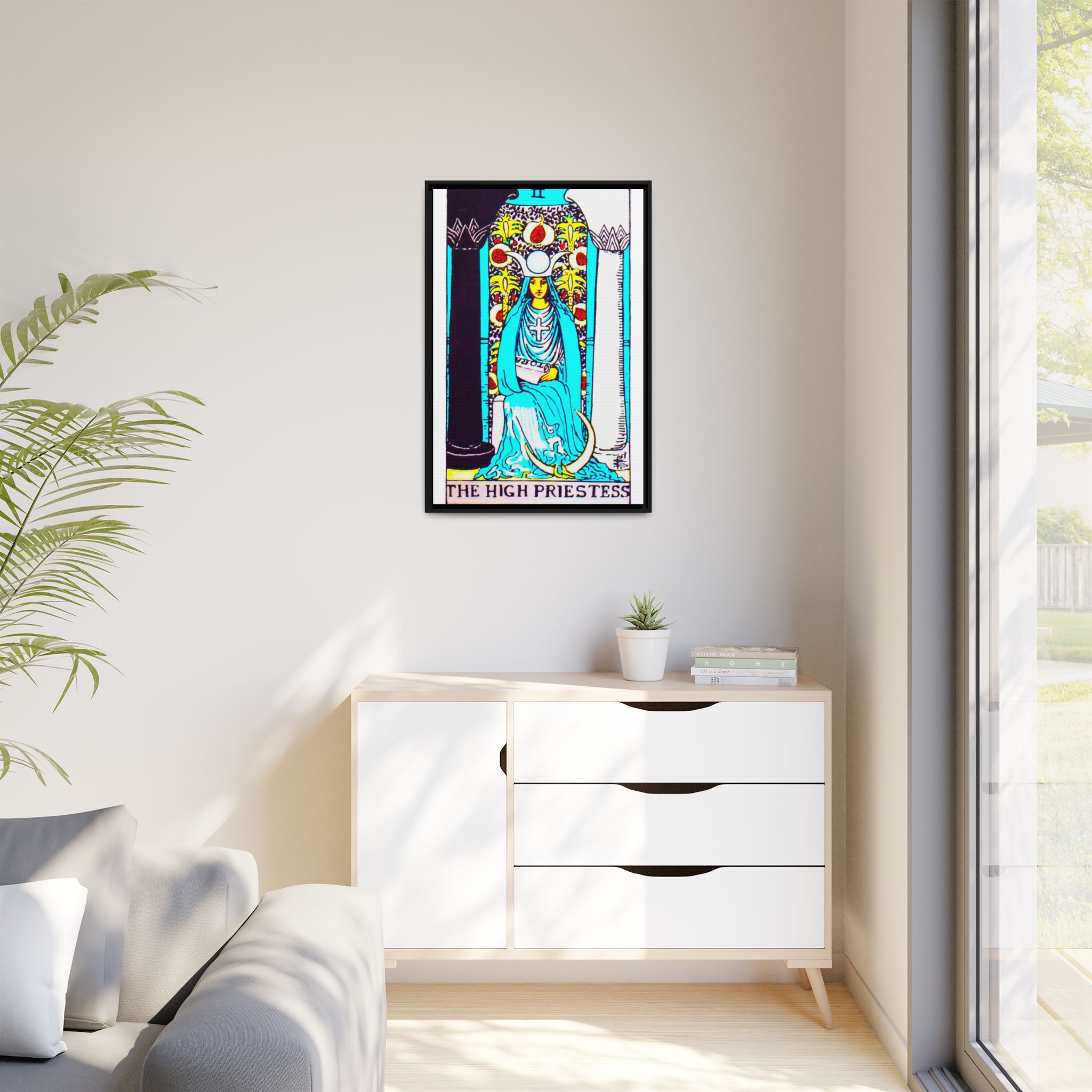 Tarot High Priestess 2 Framed Canvas - Image 103