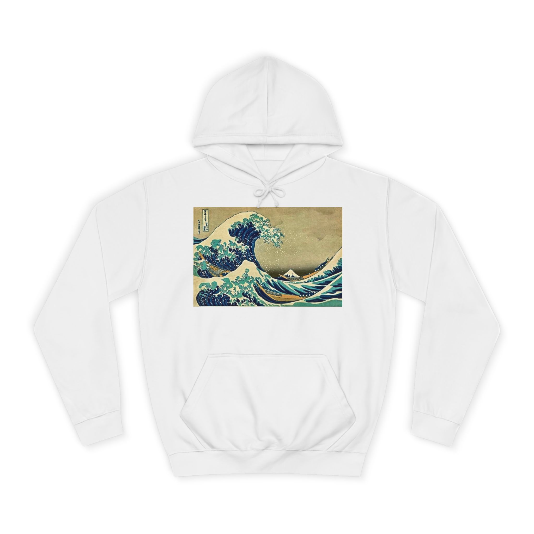 Great Wave off Kanagawa Upscale Pullover Hoodie - Image 2