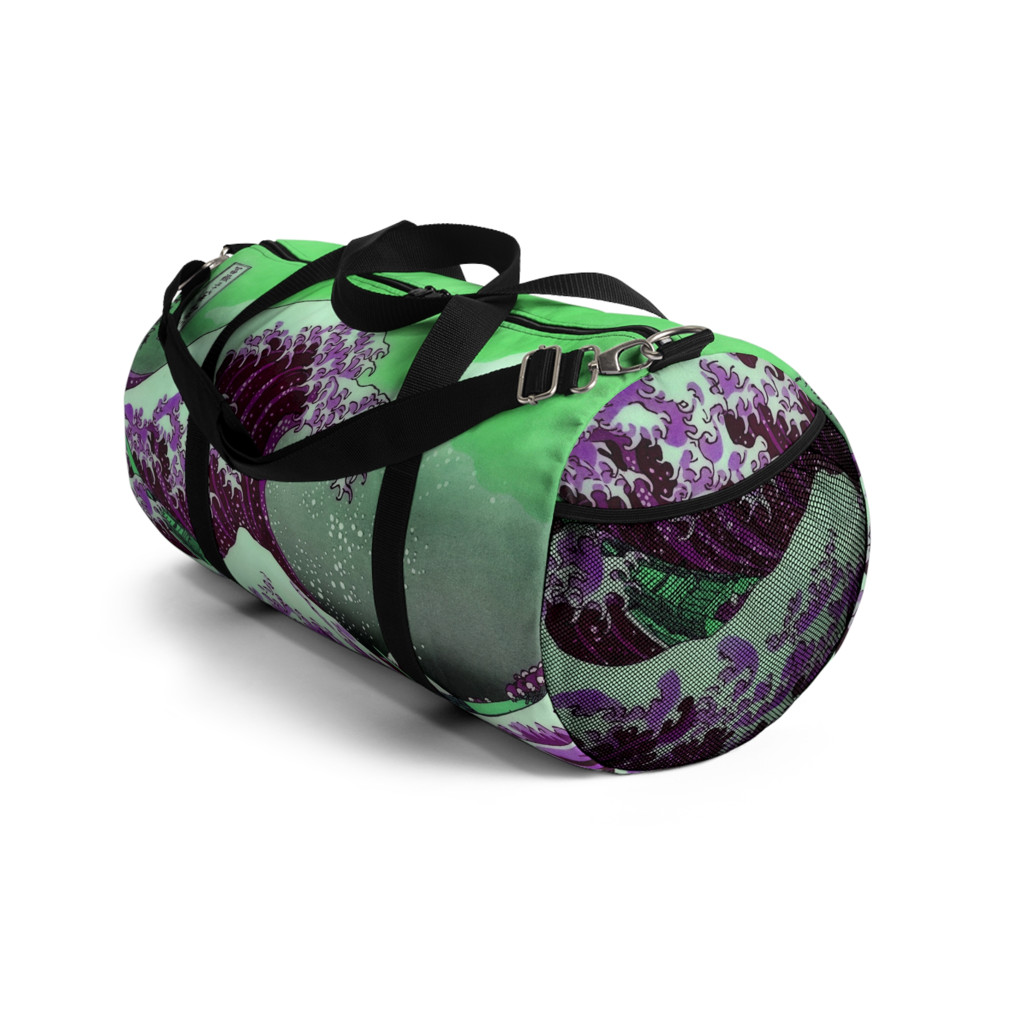 Great Wave off Kanagawa - Purple Duffel Bag - Image 4