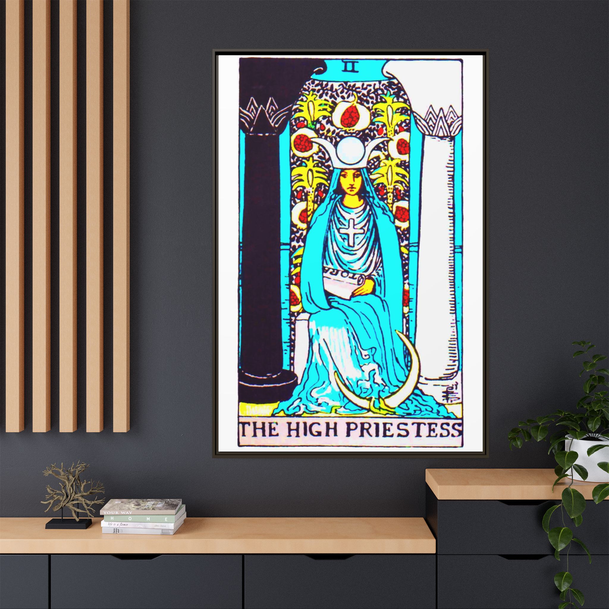 Tarot High Priestess 2 Framed Canvas - Image 40