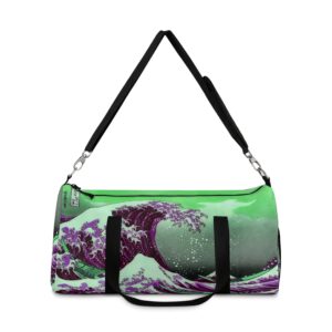 Great Wave off Kanagawa - Purple Duffel Bag