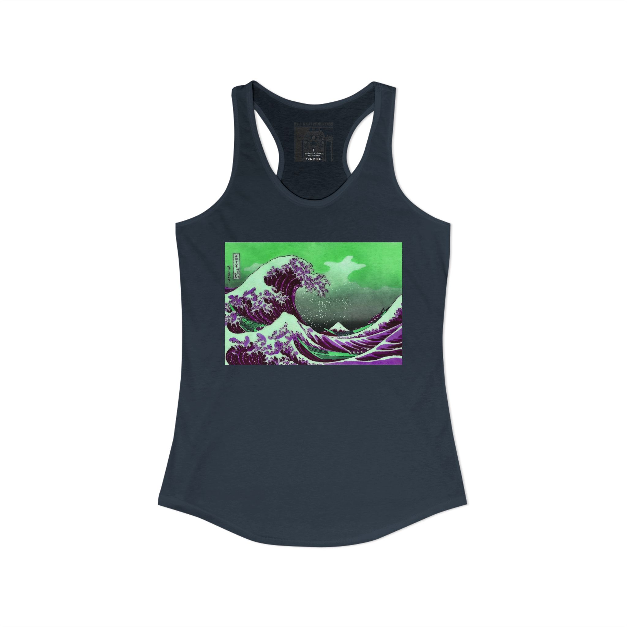 Great Wave off Kanagawa - Purple Women's Tank - Image 9