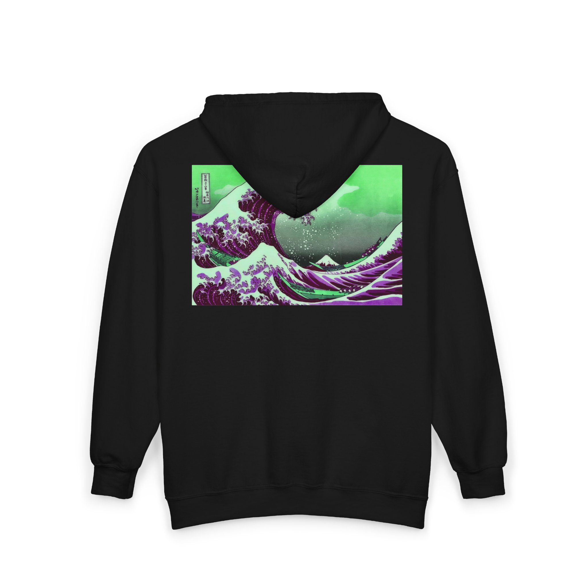 Great Wave off Kanagawa - Purple Zip Hoodie - Image 4