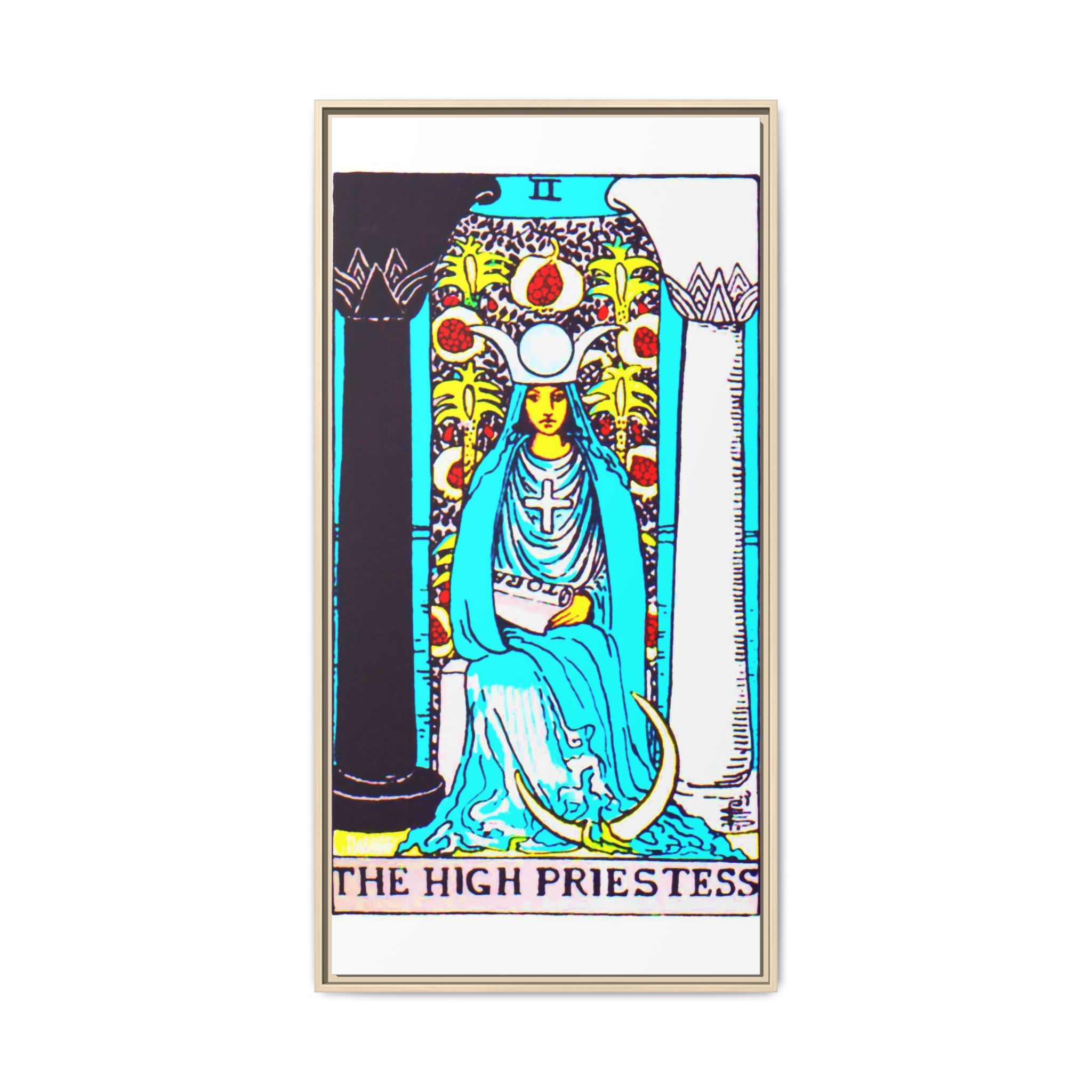 Tarot High Priestess 2 Framed Canvas - Image 5