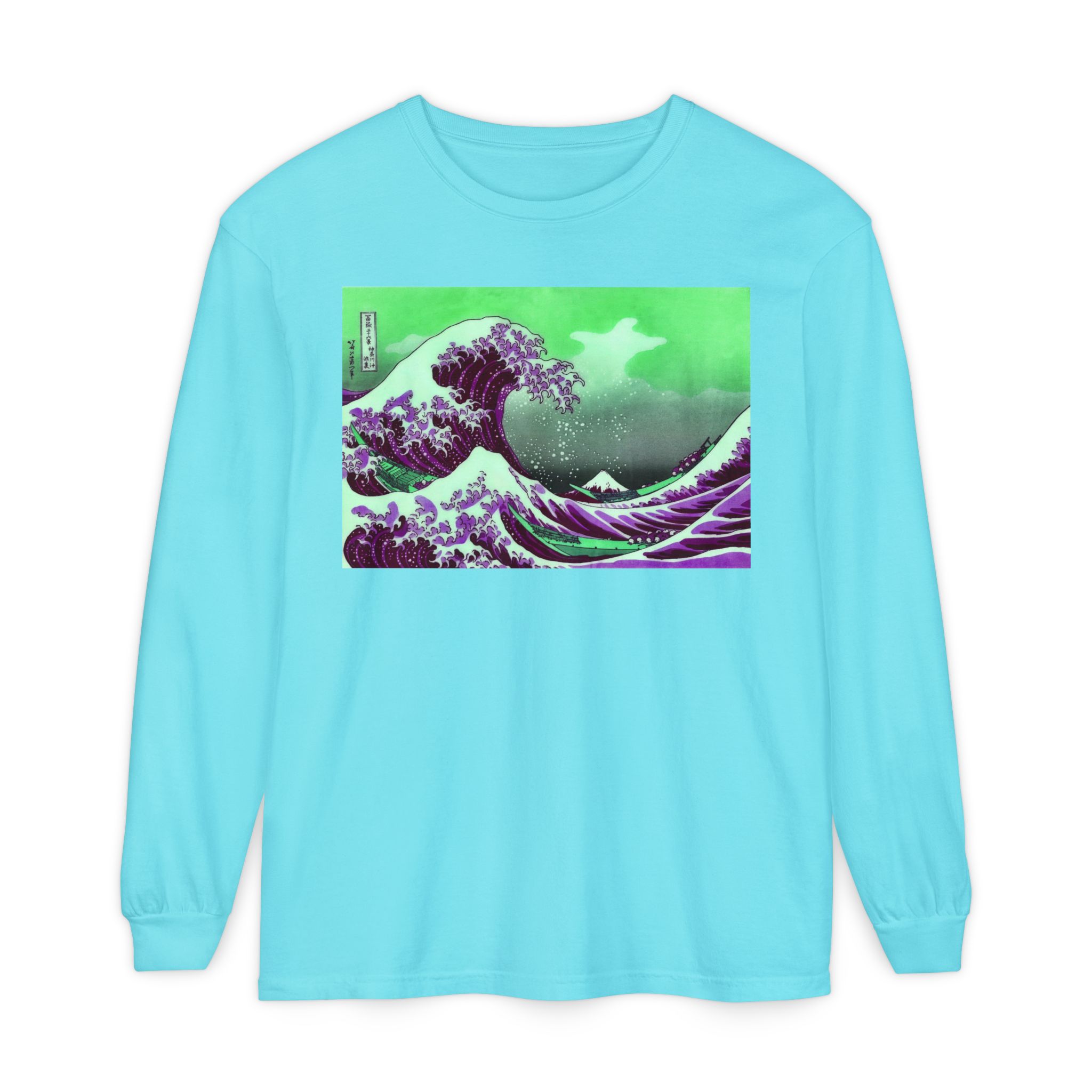 Great Wave off Kanagawa - Purple Long Sleeve Tee - Image 8