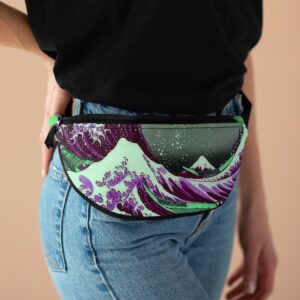 Great Wave off Kanagawa - Purple Fanny Pack