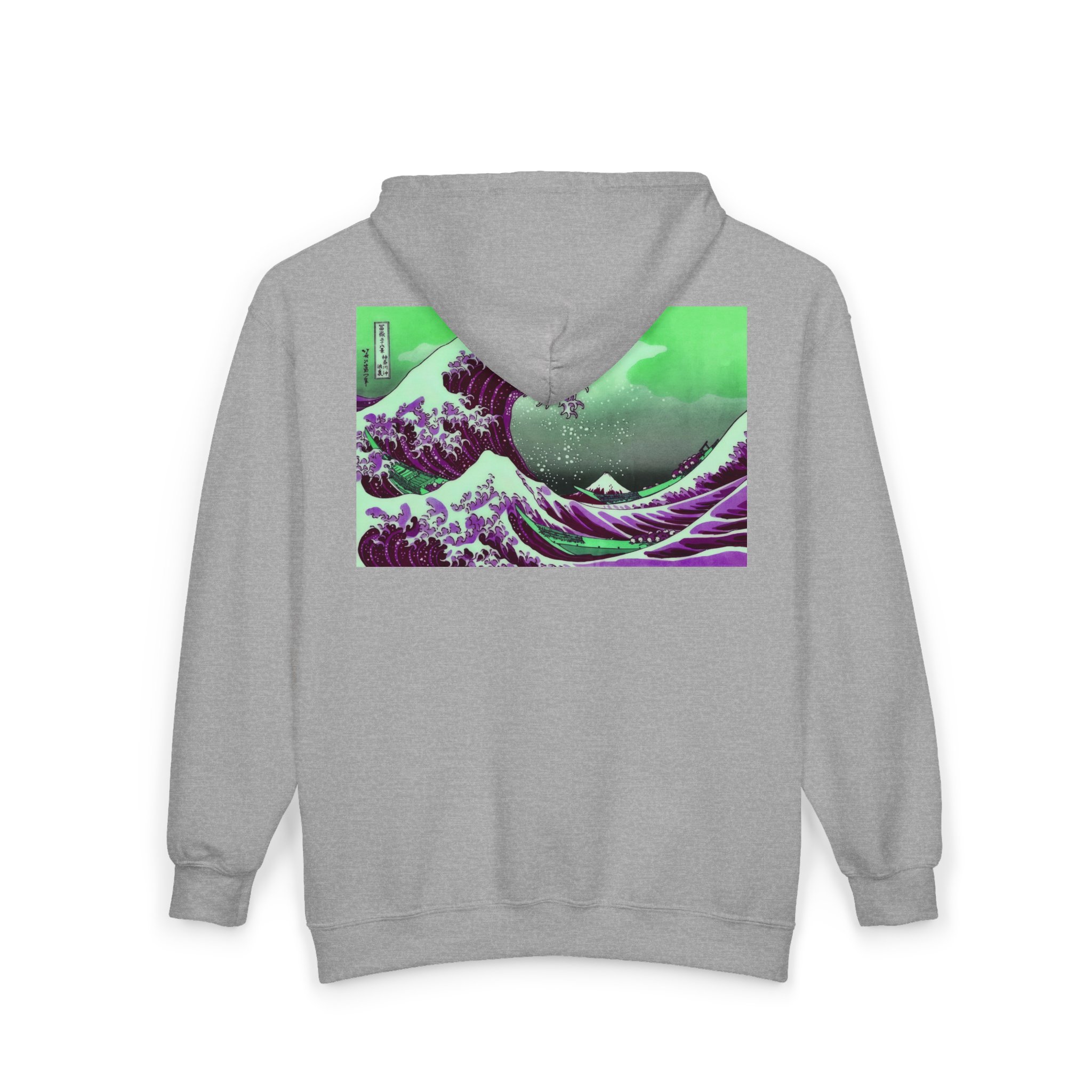 Great Wave off Kanagawa - Purple Zip Hoodie - Image 6