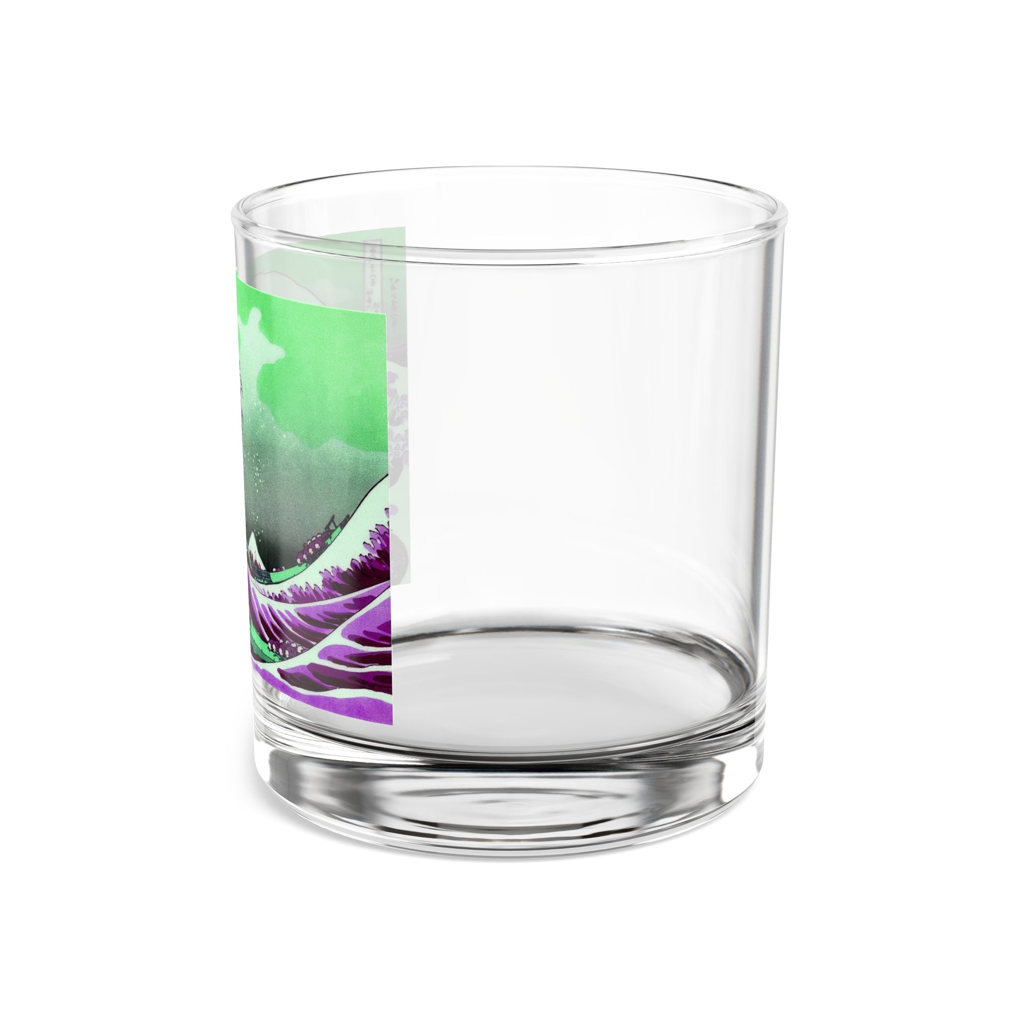Great Wave off Kanagawa - Purple Glass Cup - Image 4