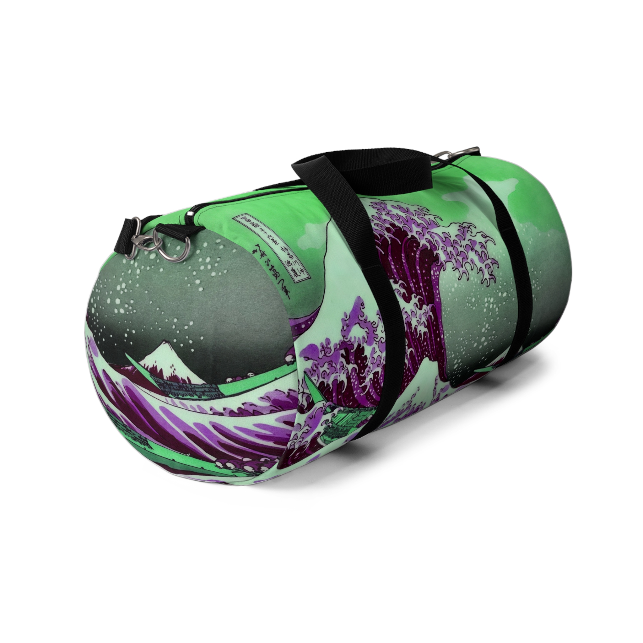 Great Wave off Kanagawa - Purple Duffel Bag - Image 2