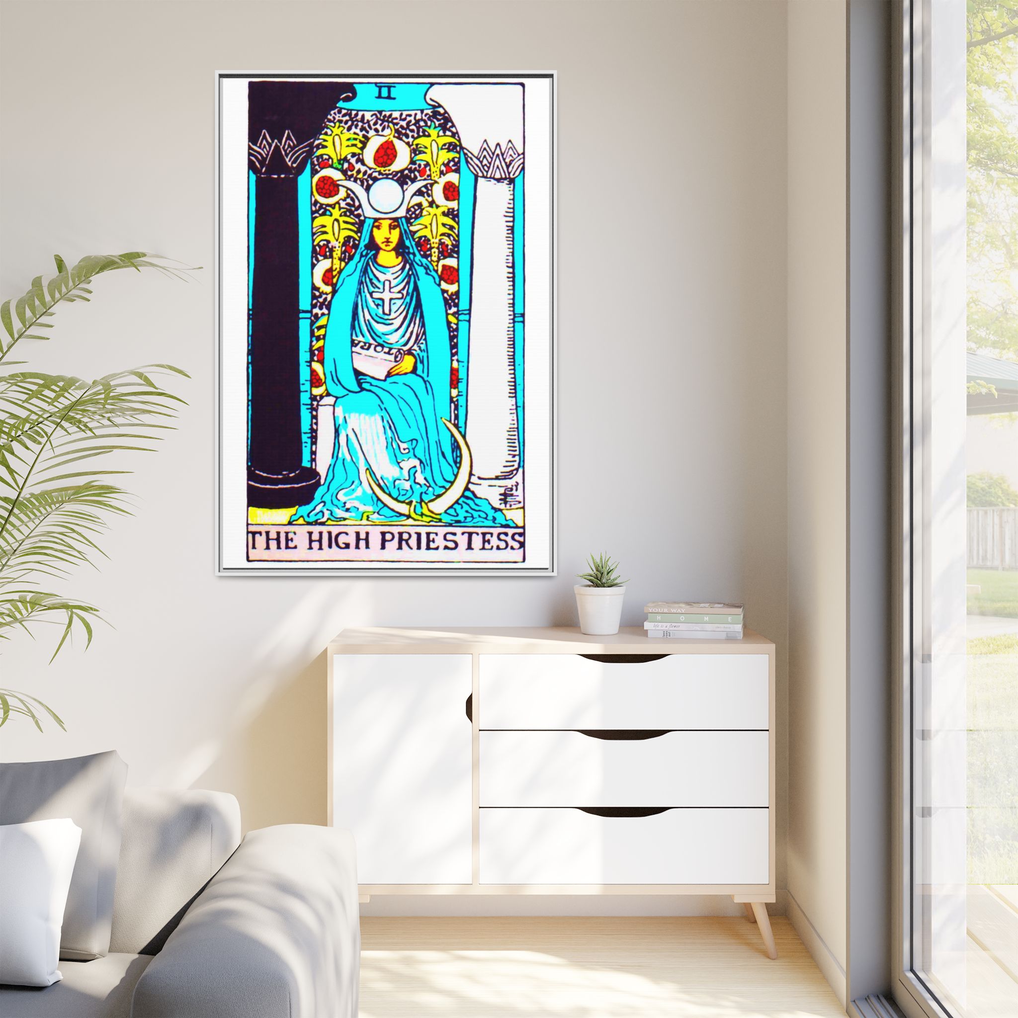 Tarot High Priestess 2 Framed Canvas - Image 43