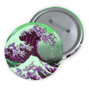 Great Wave off Kanagawa - Purple Pin