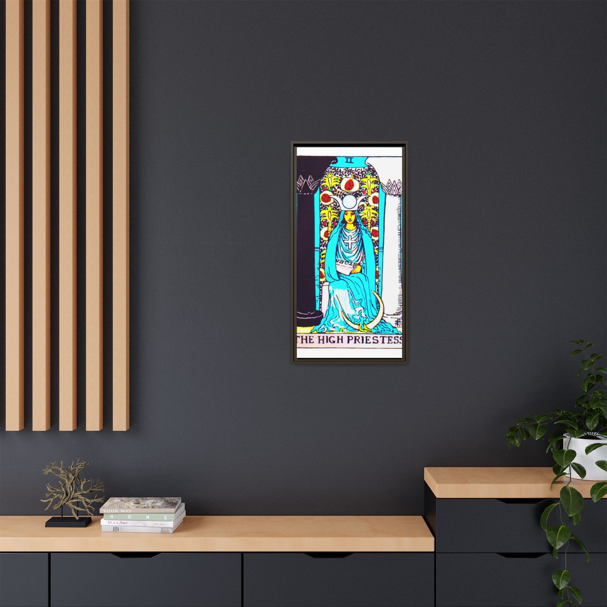 Tarot High Priestess 2 Framed Canvas - Image 84