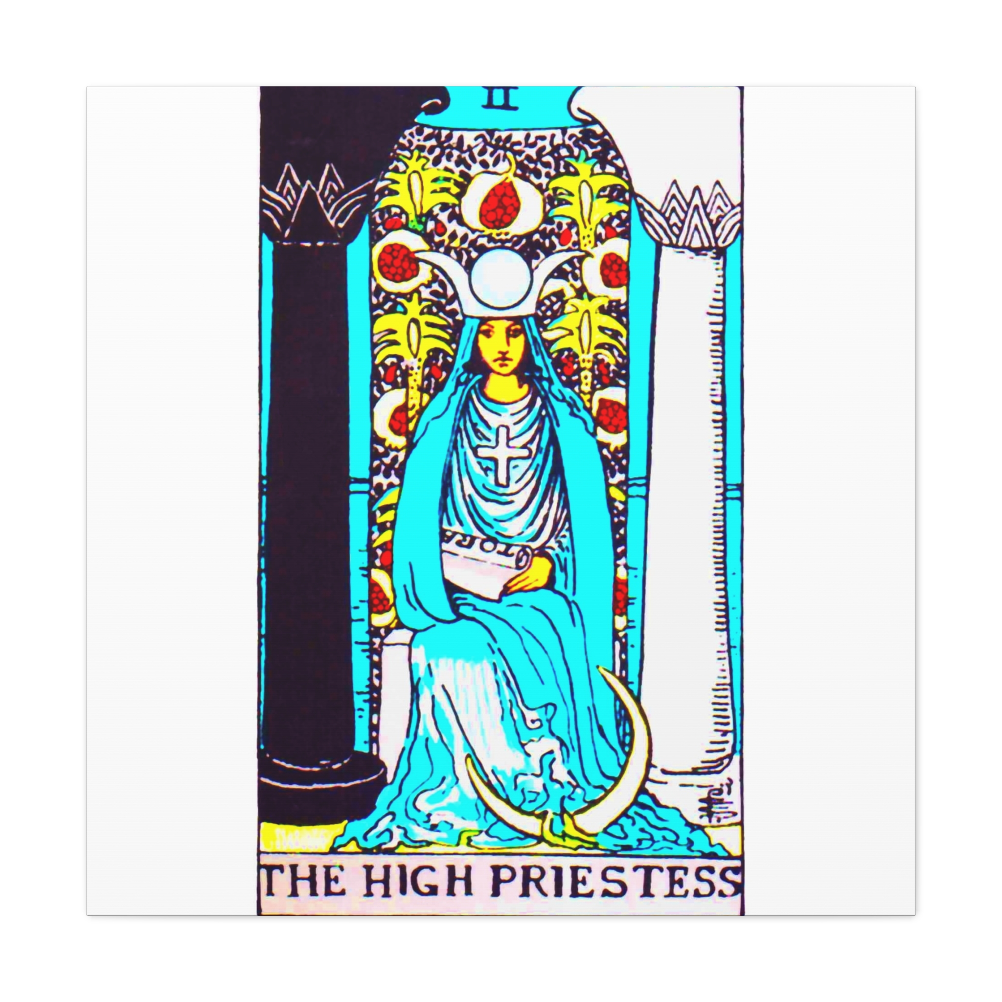 LAYOUT Tarot High Priestess 2 Matte Canvas