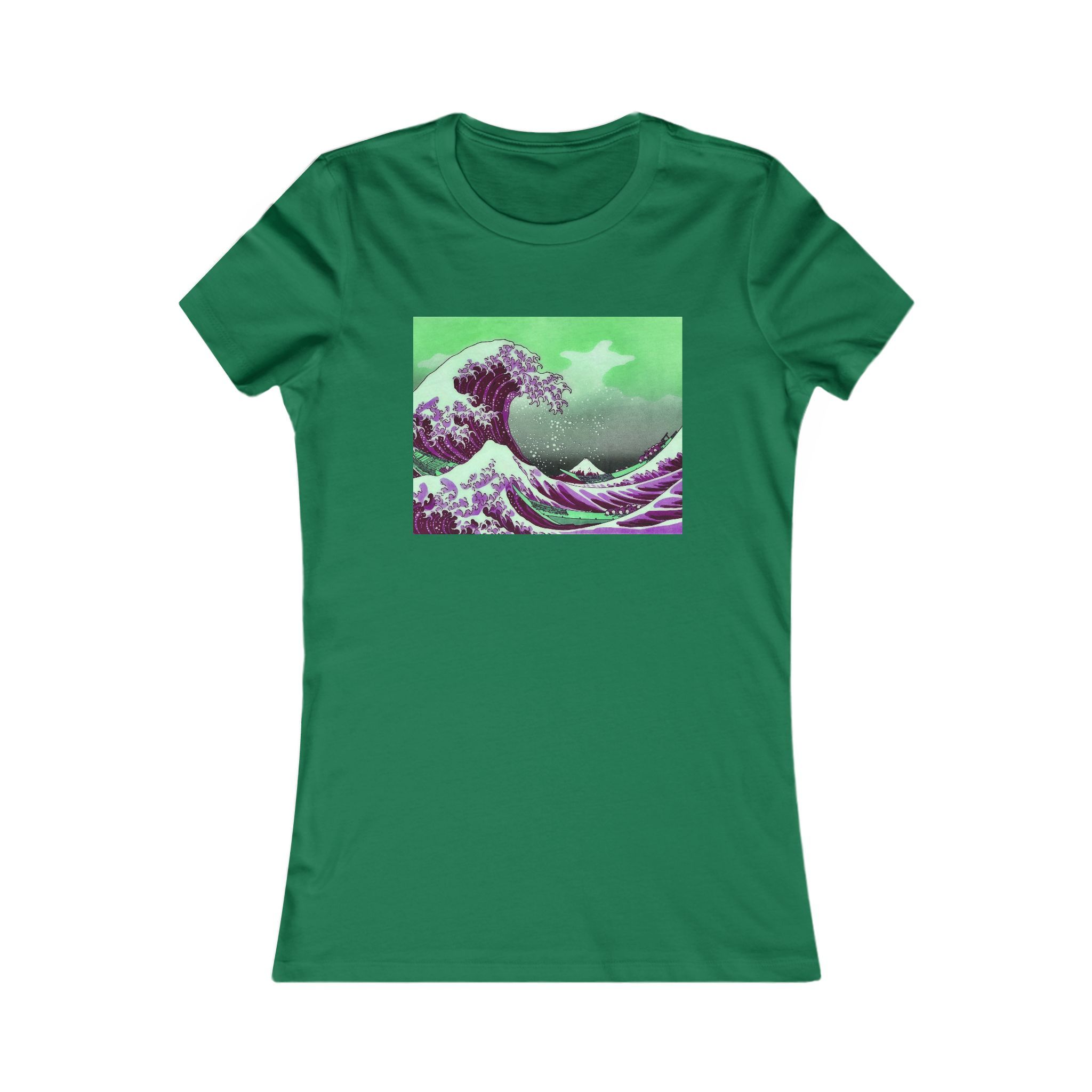 Great Wave off Kanagawa - Purple Women's Tee - Image 12